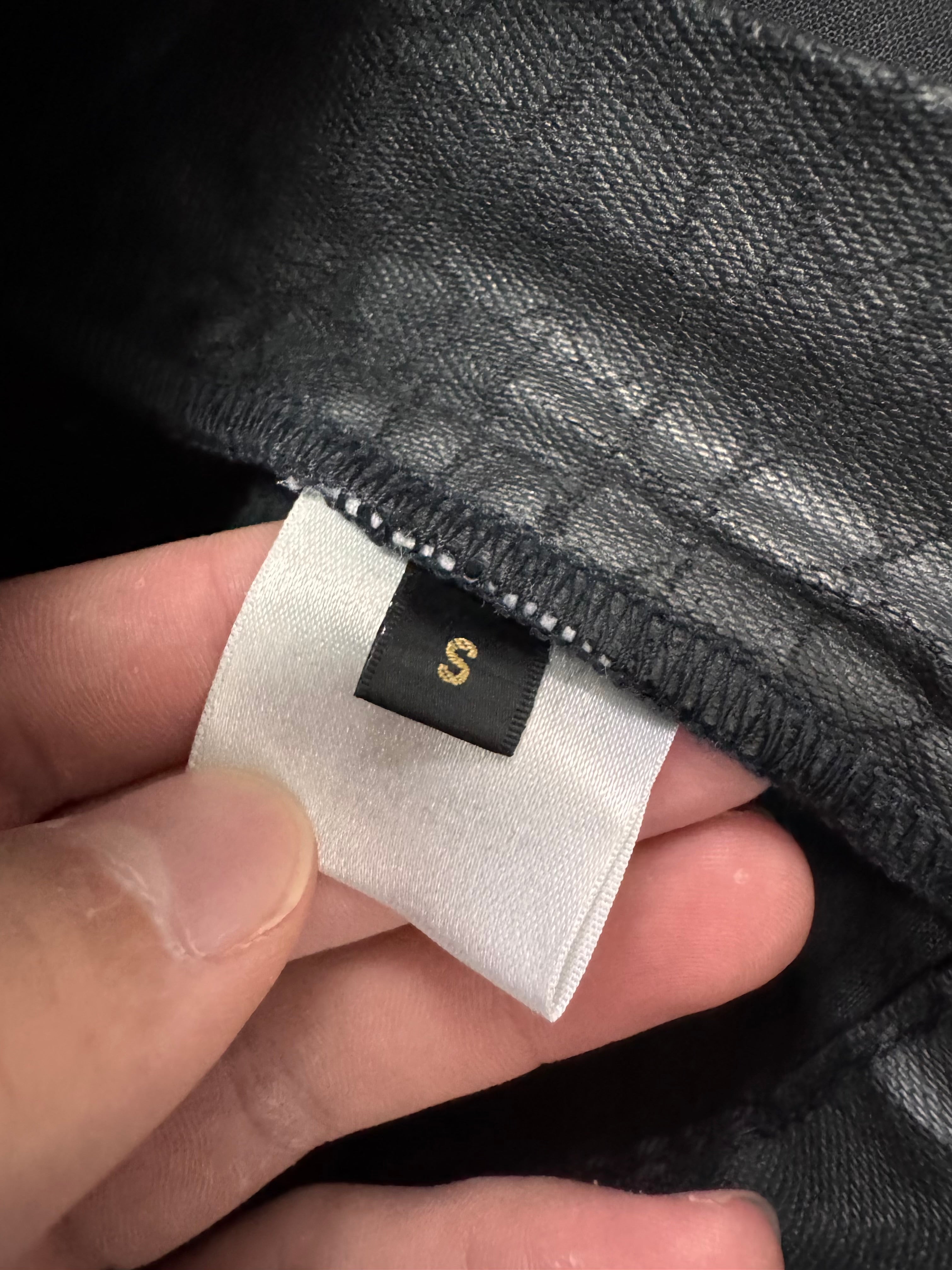 2000s Roberto Cavalli Crocodile Skin Effect Obscur Black Pants