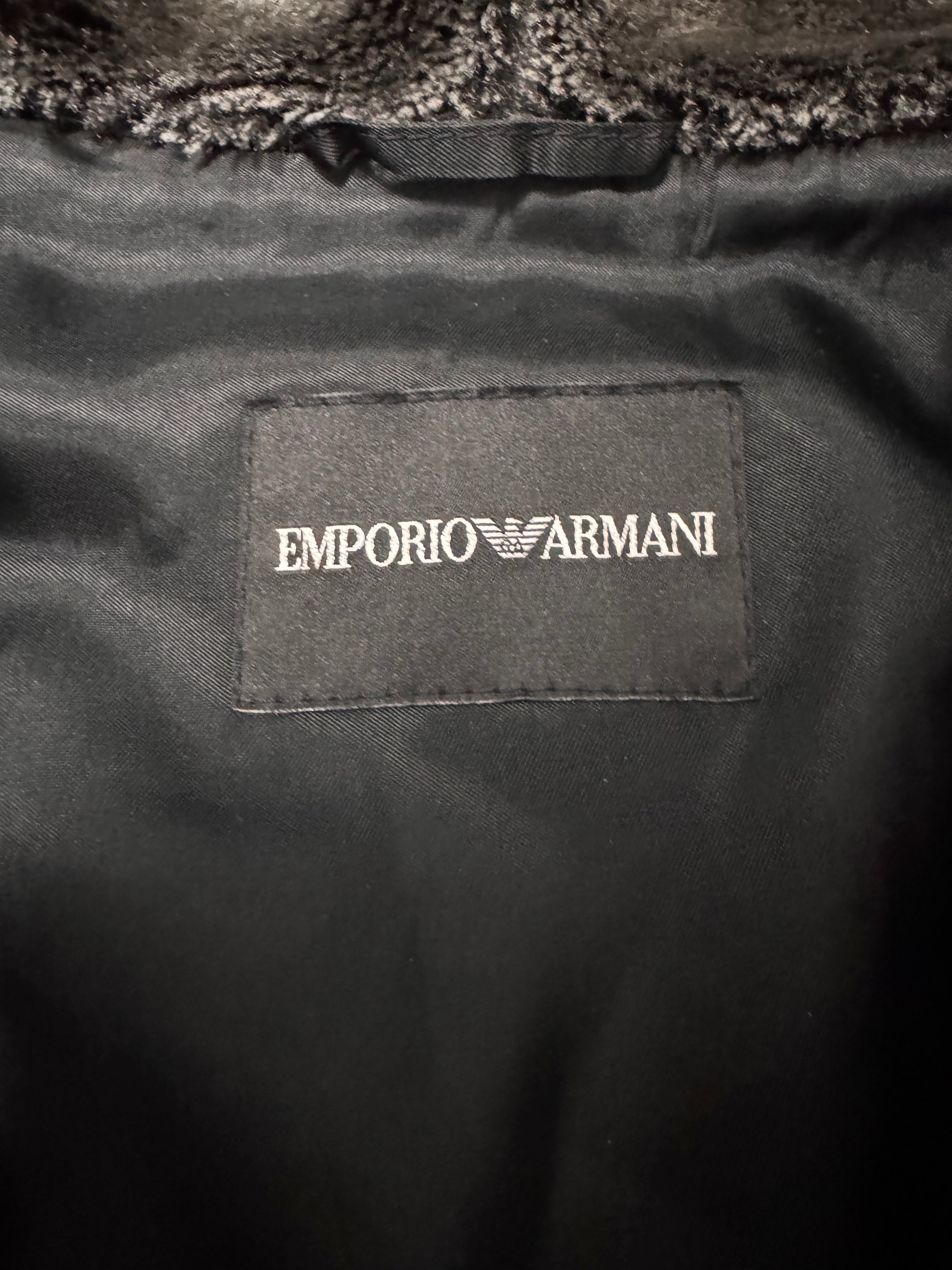 FW2014 Emporio Armani Wool Mohair Grey Jacket