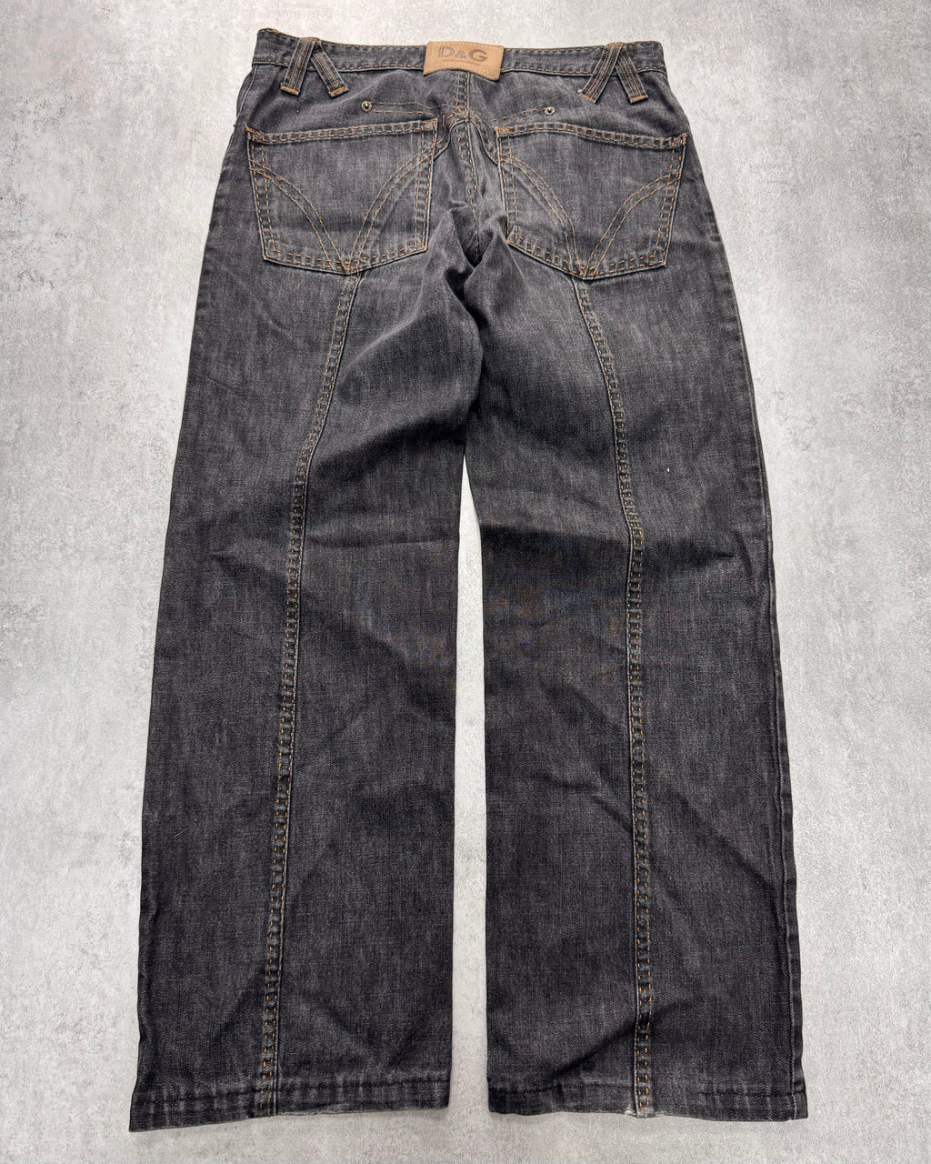 2000s Dolce & Gabbana Grey Raw Denim Jeans