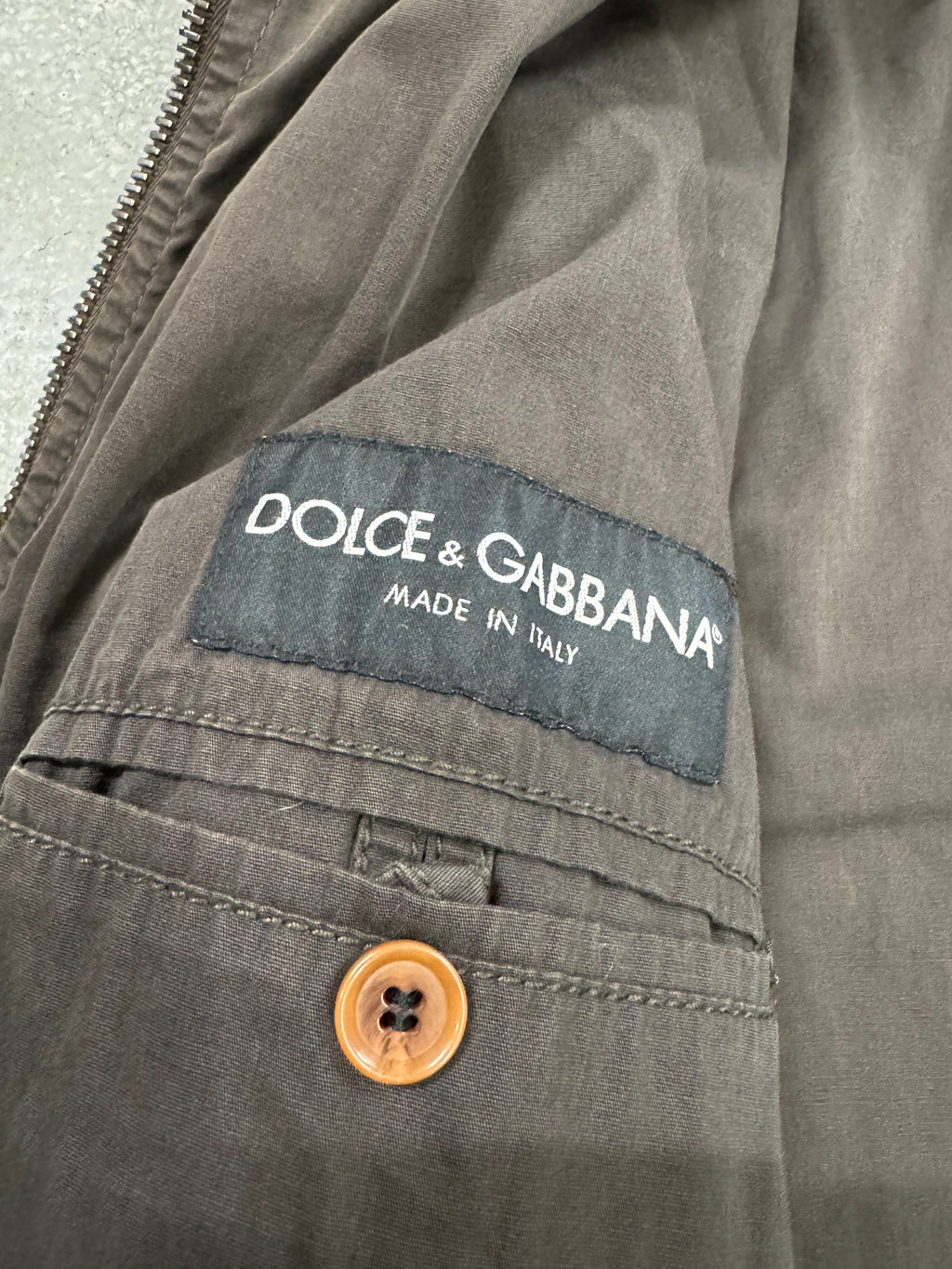 2000s Dolce & Gabbana Parachute Brown Jacket