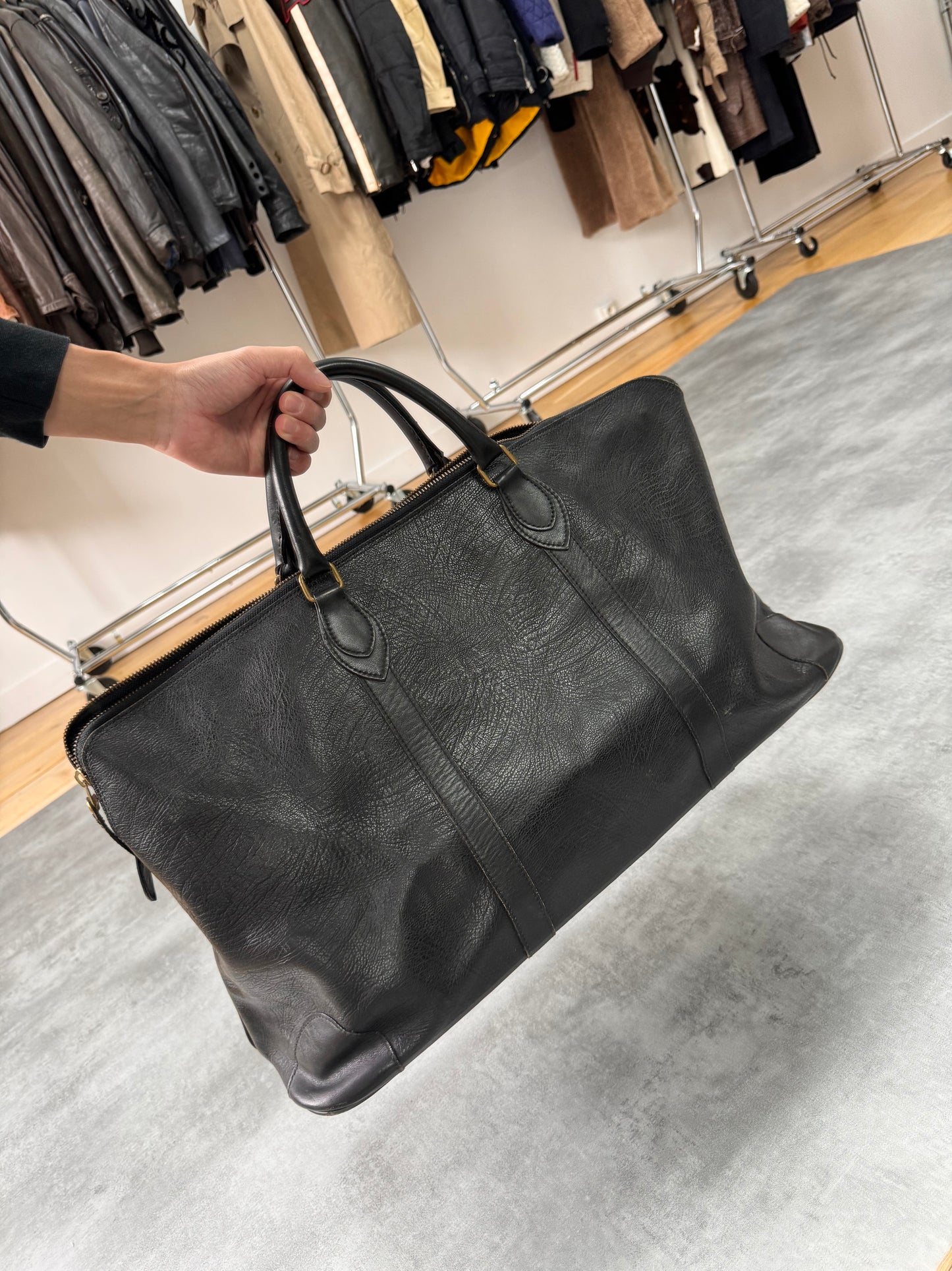 1990s Comme Des Garçons Tricot Weekend Leather Bag (OS)