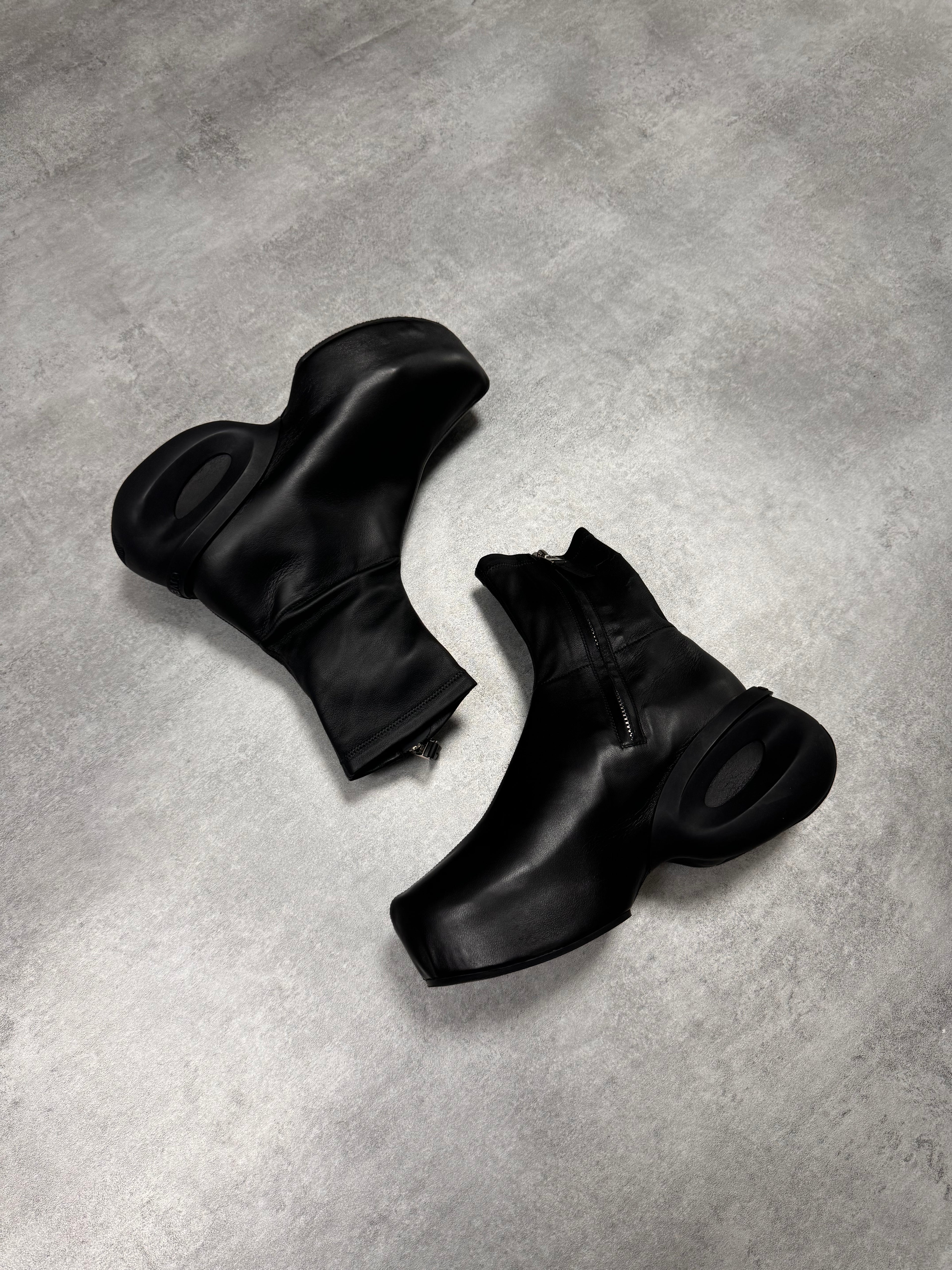 Givenchy G Clog Black Lambskin Ankle Boots