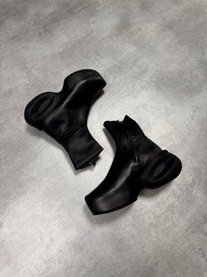 Givenchy G Clog Black Lambskin Ankle Boots (41eu/us8)