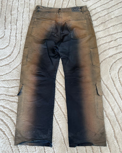 AW03 Dolce & Gabbana Utility Bronze Shaded Cargo Pants (L)