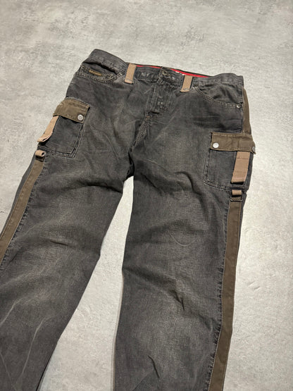 AW2004 Dolce & Gabbana Cargo Harness Grey Jeans (L) - 8