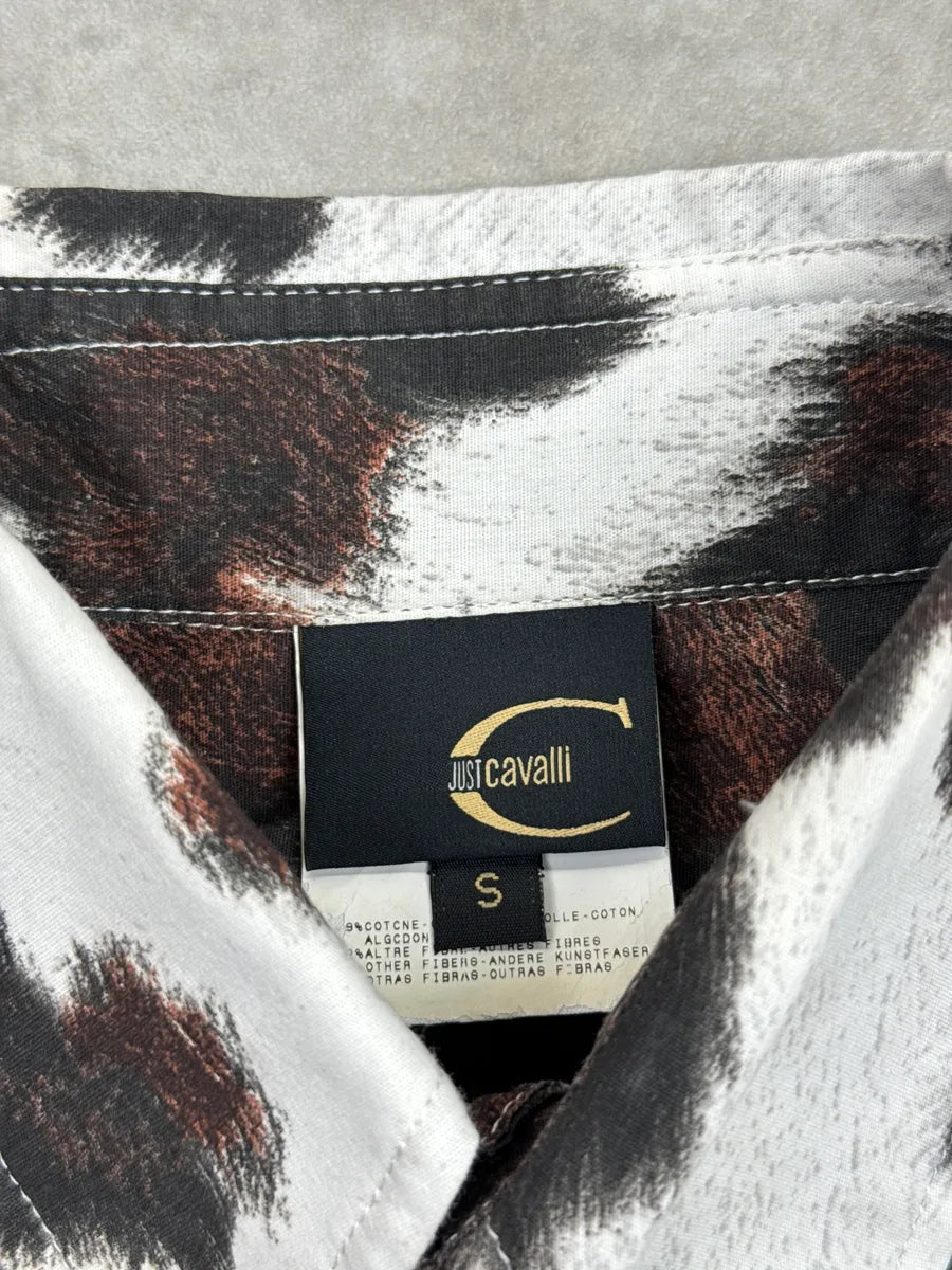 AW2006 Cavalli Cow Effect Trompe L'Oeil White Shirt DBBSUsyO 11