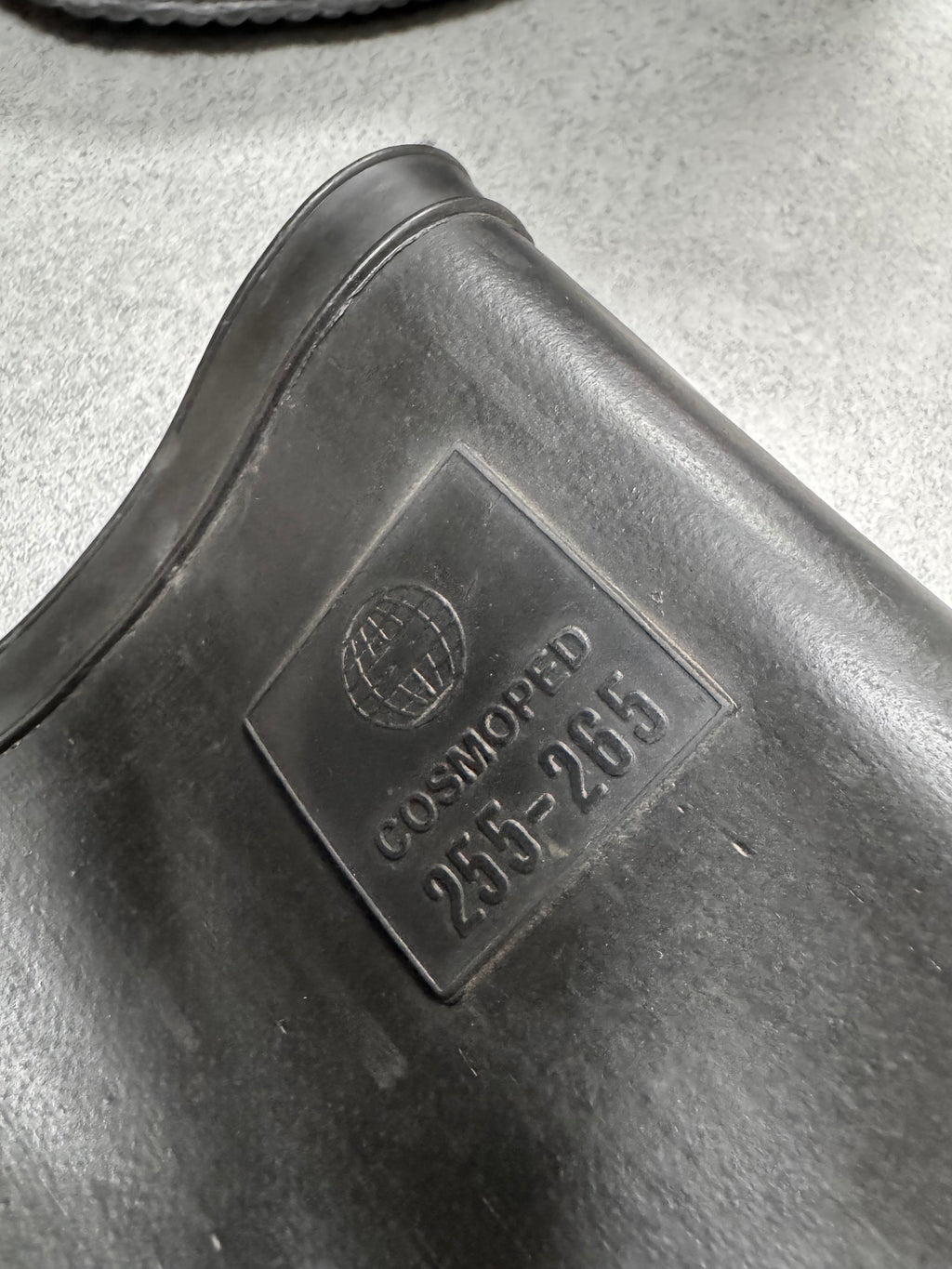 1980s Combat Waterproof Protection Front Zip Shoes Covers Black Boots