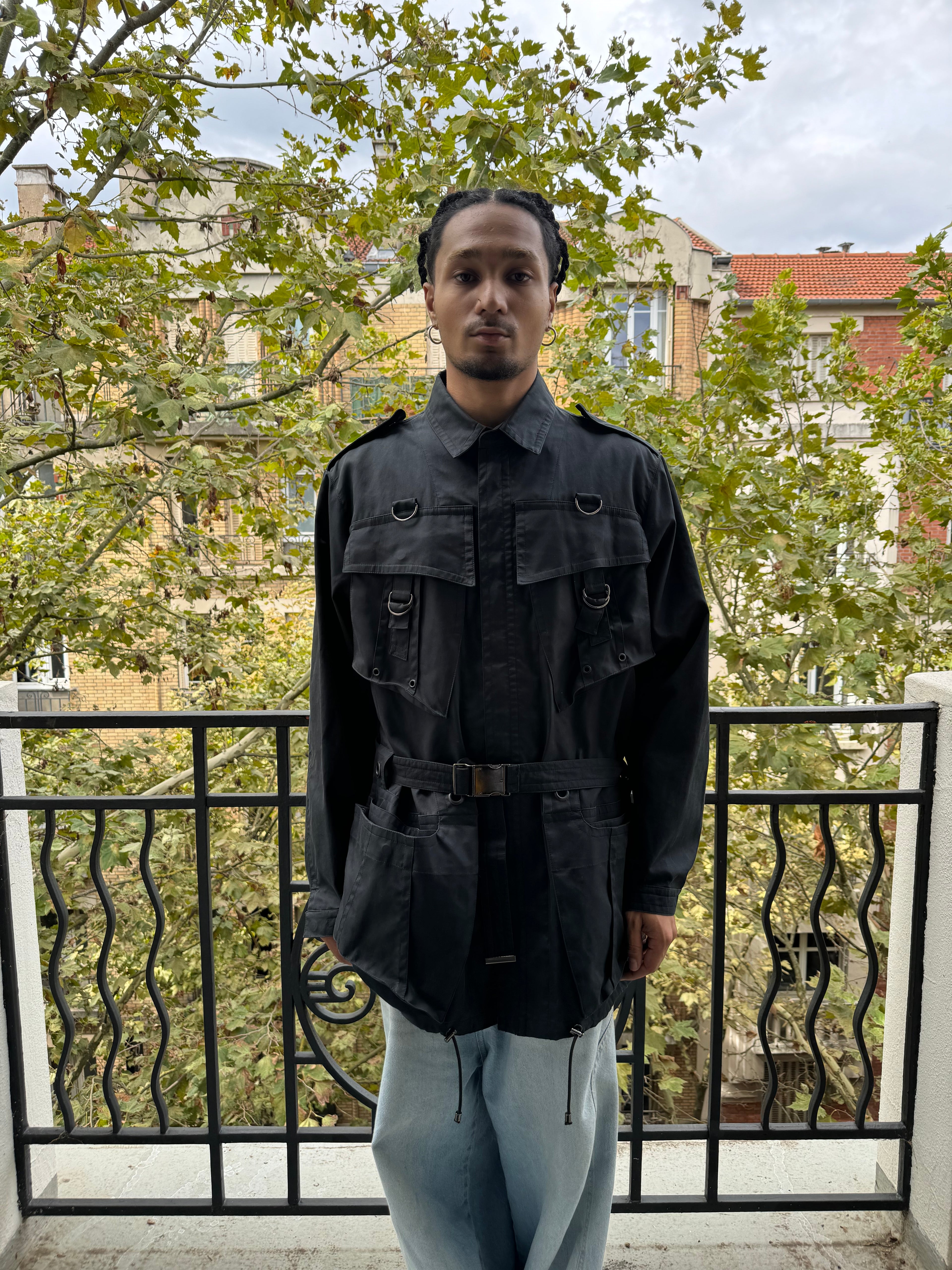 SS2002 Gucci Black Imperial Trench Jacket by Tom Ford