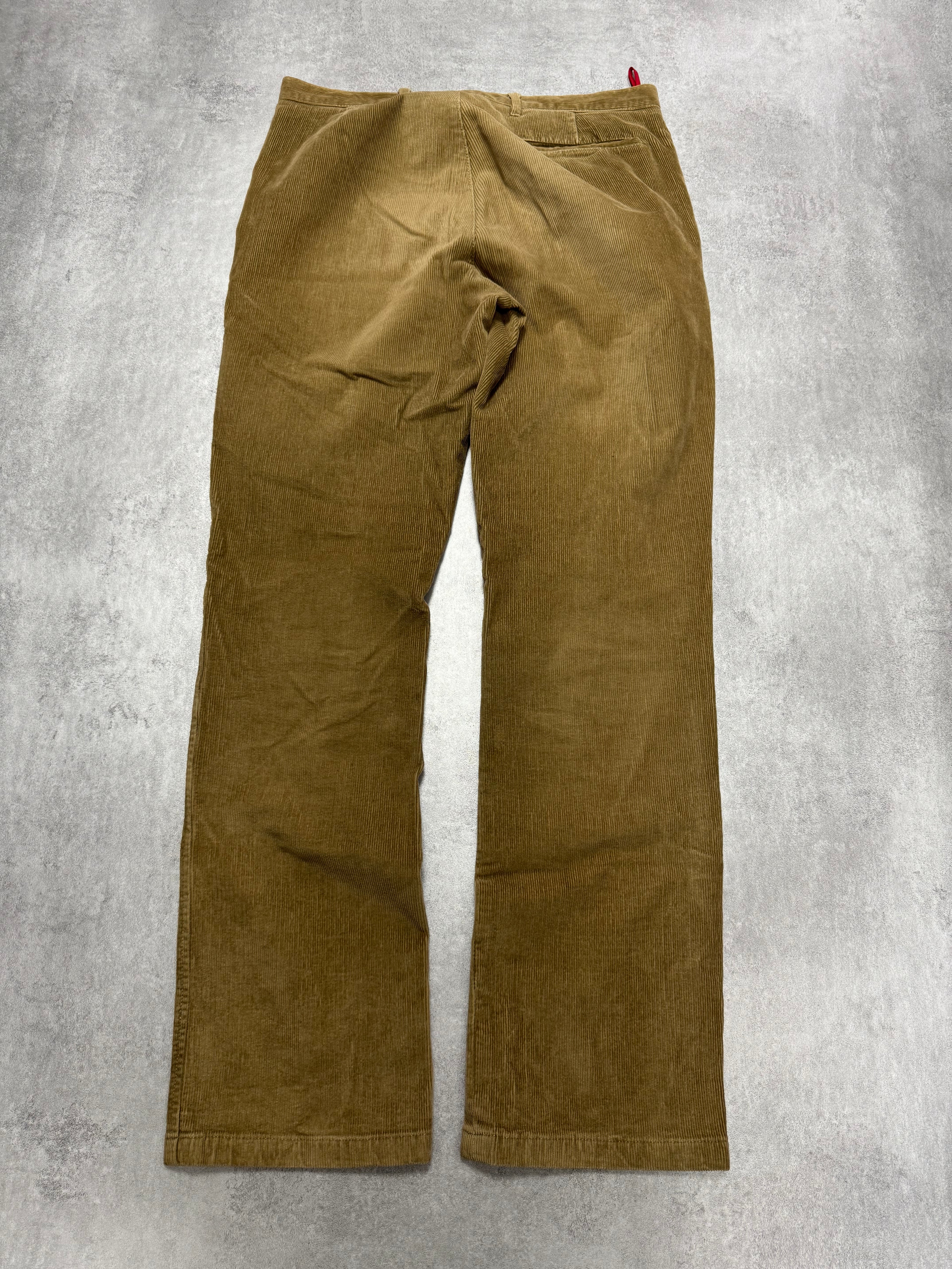 2000s Prada Luna Rossa Beige Corduroy Pants
