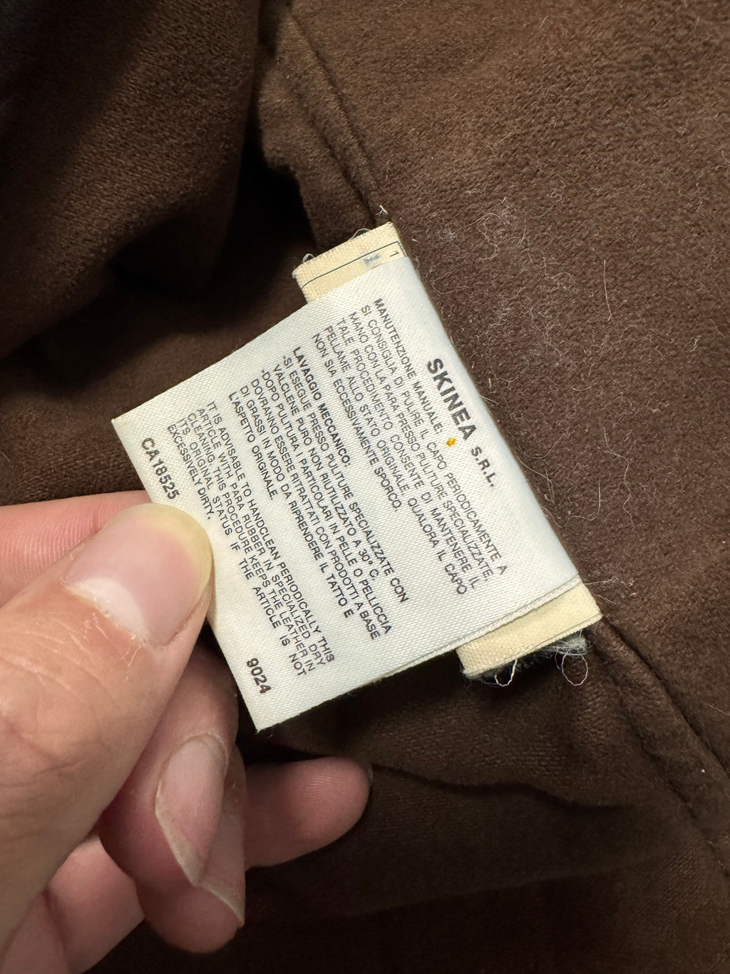 1990s Giorgio Armani Brown Leather Long Coat