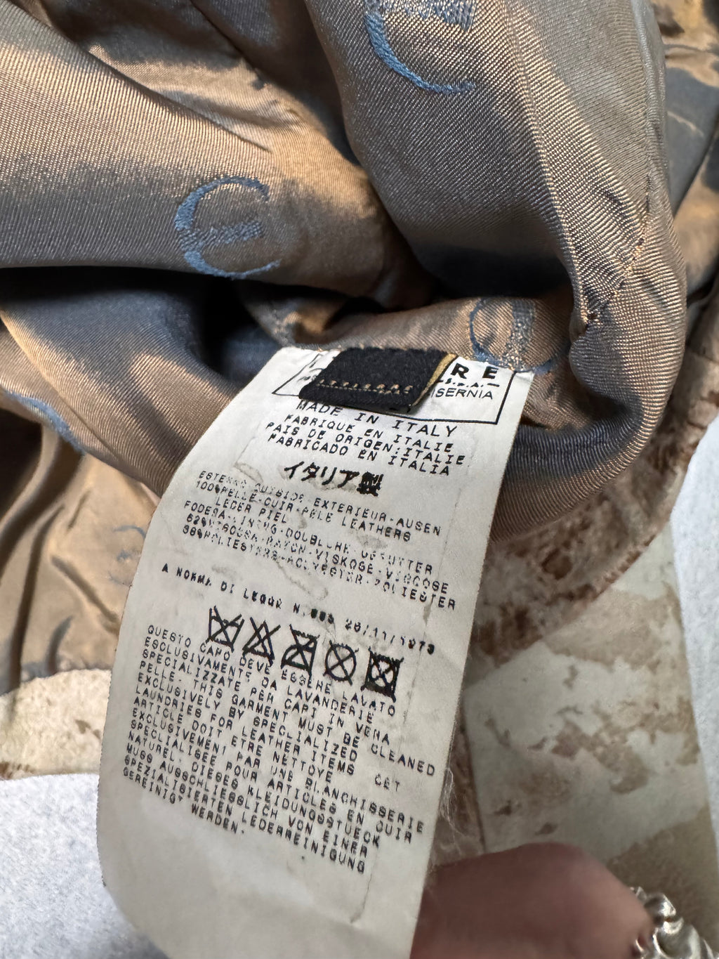 AW2003 Cavalli Apocalypse Brut Leather Jacket