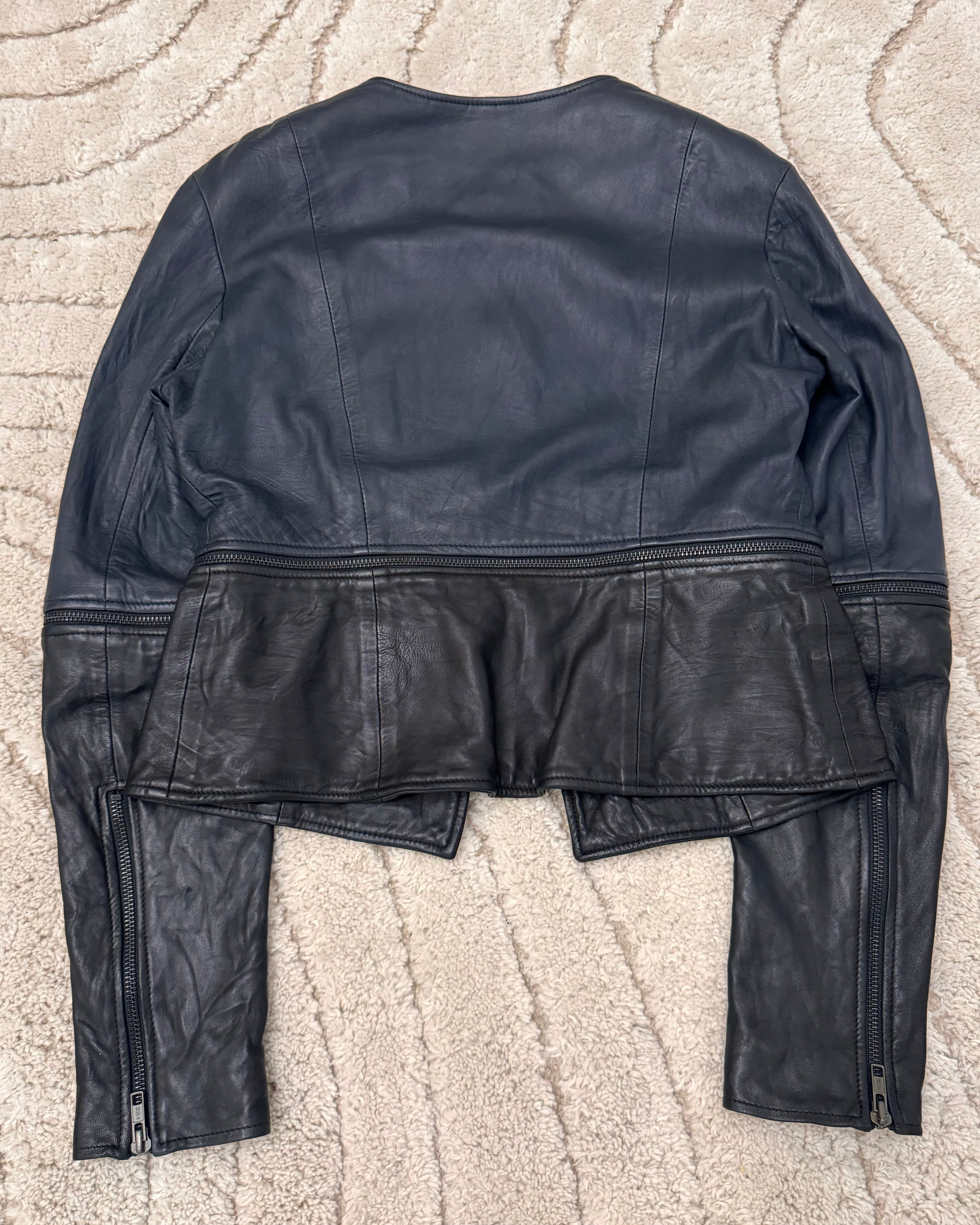 Christopher Kane Moto Multi-Zip Leather Jacket