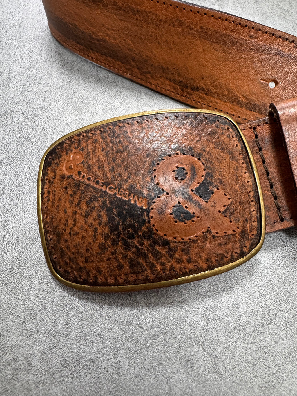 Dolce & Gabbana Brown Leather Belt