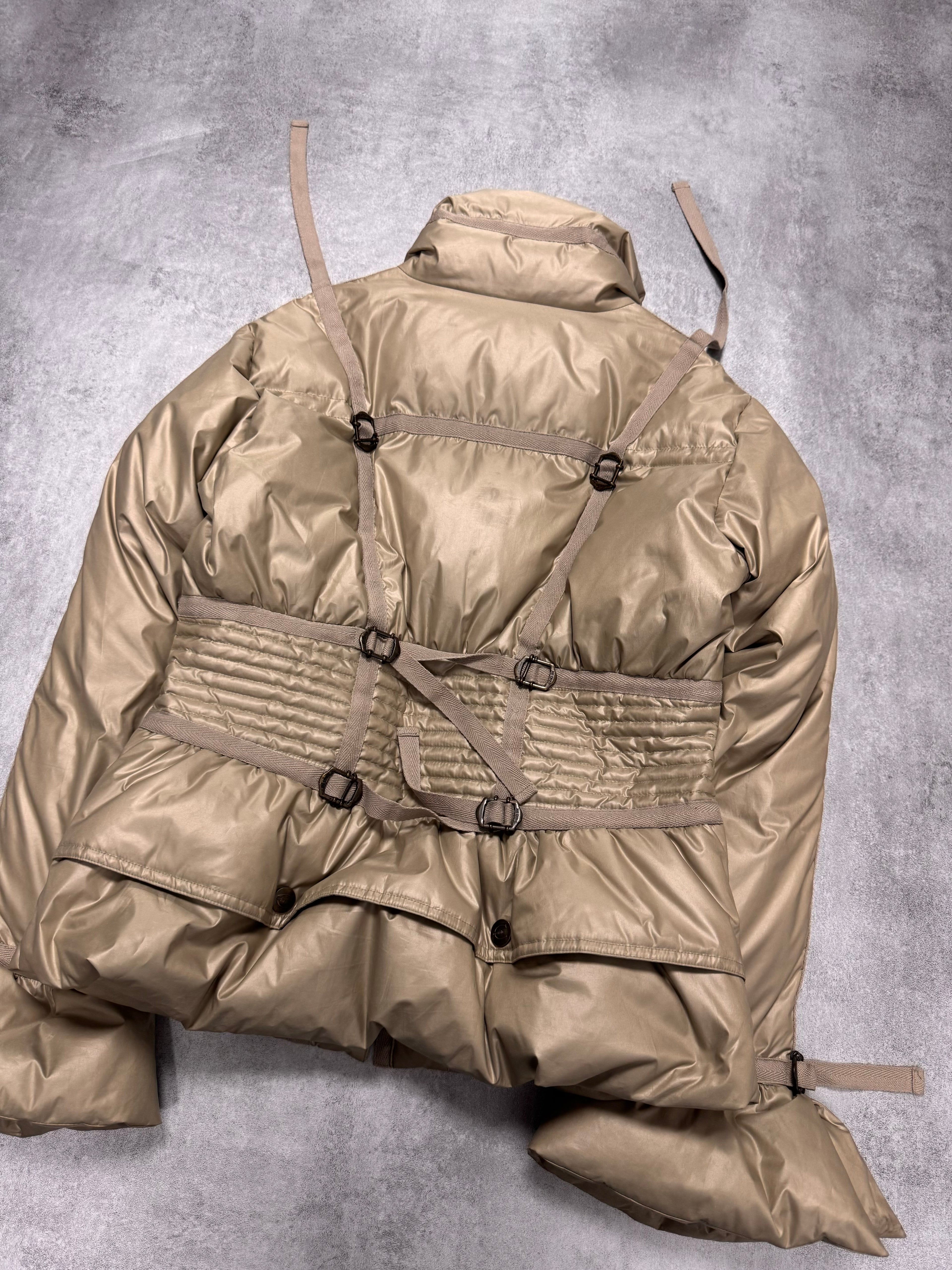 1990s Roberto Cavalli Parachute Bondage Puffer Jacket