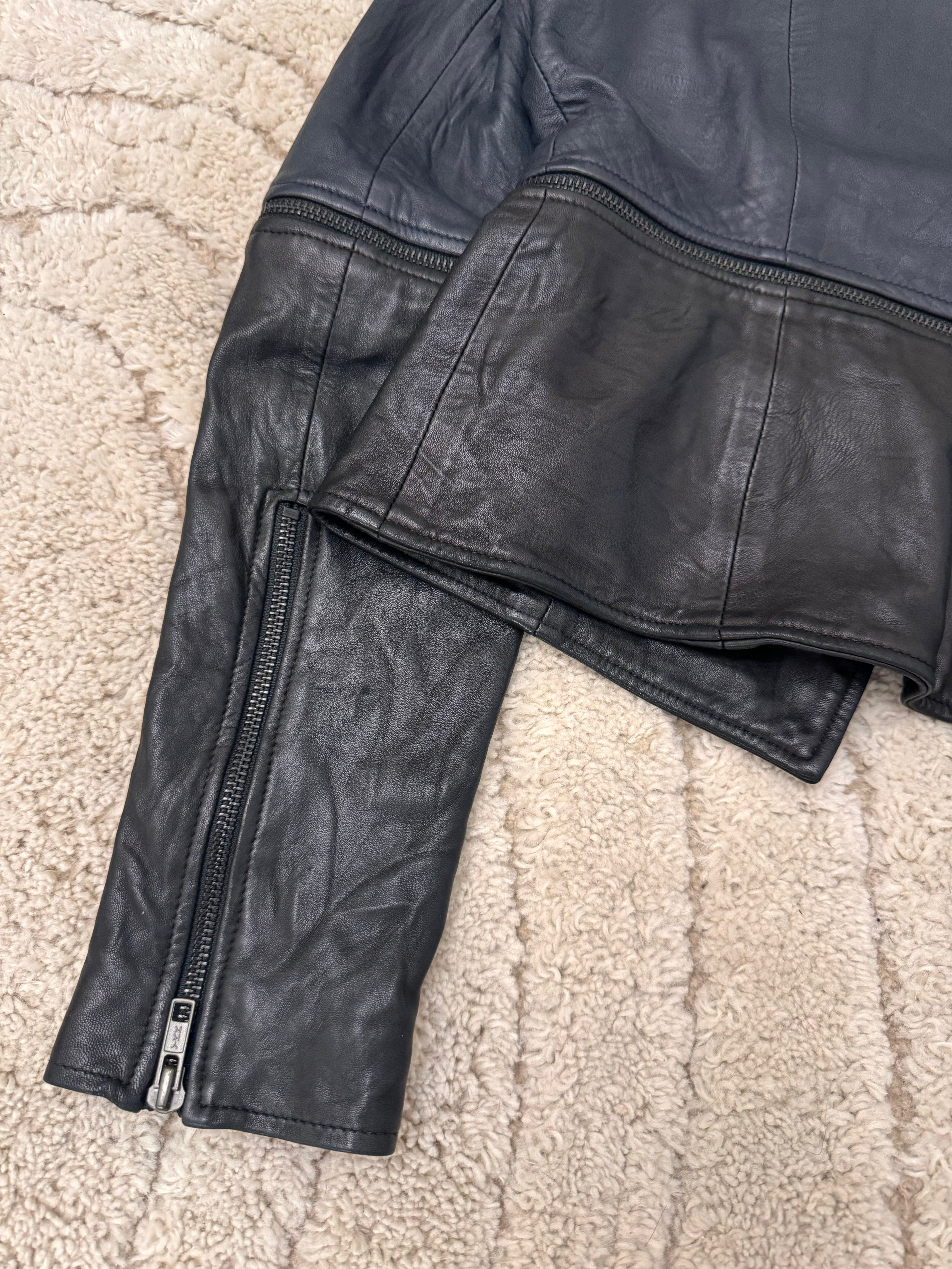 Christopher Kane Moto Multi-Zip Leather Jacket