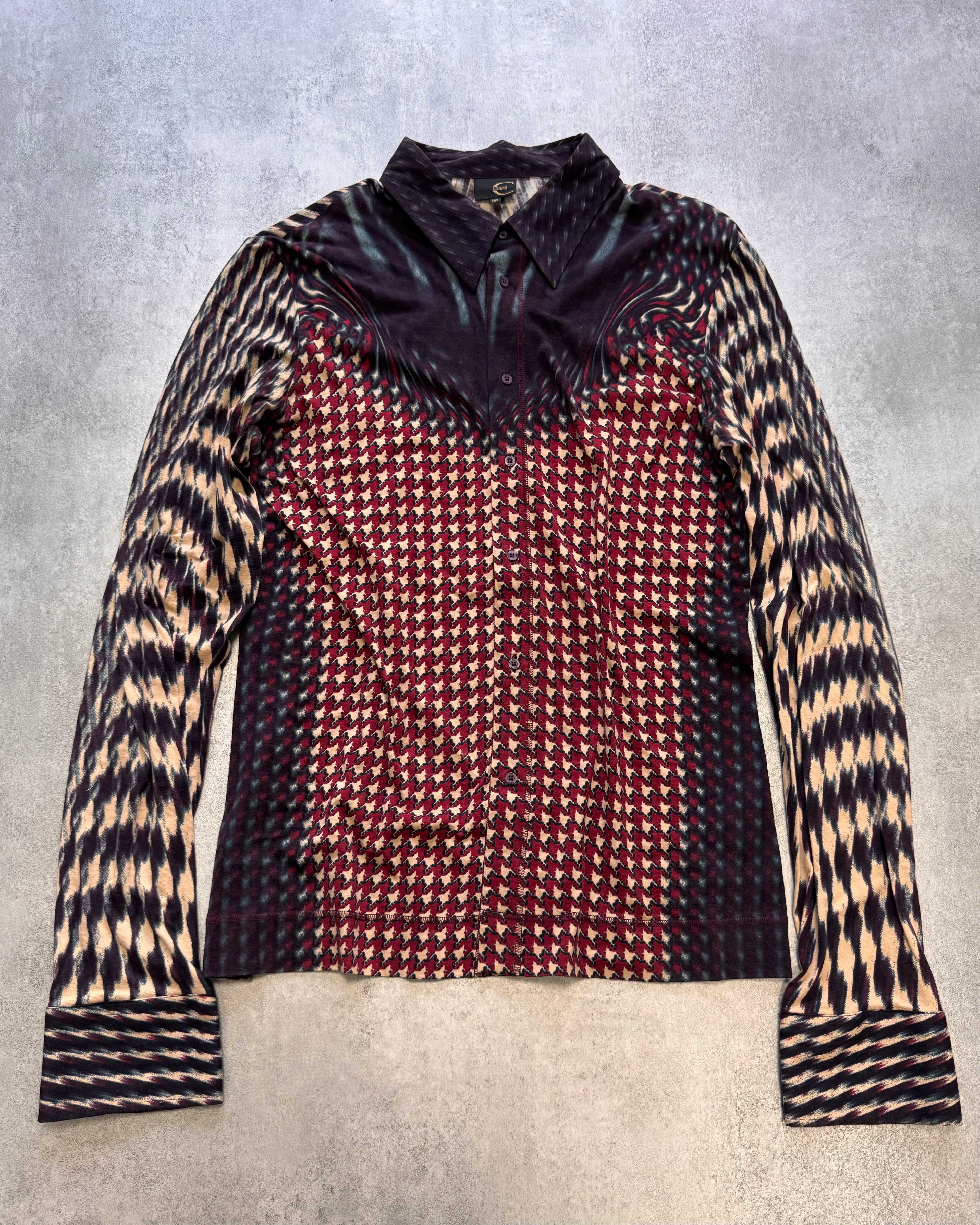 SS2001 Just Cavalli Psycho Pixel Devil Vision Shirt