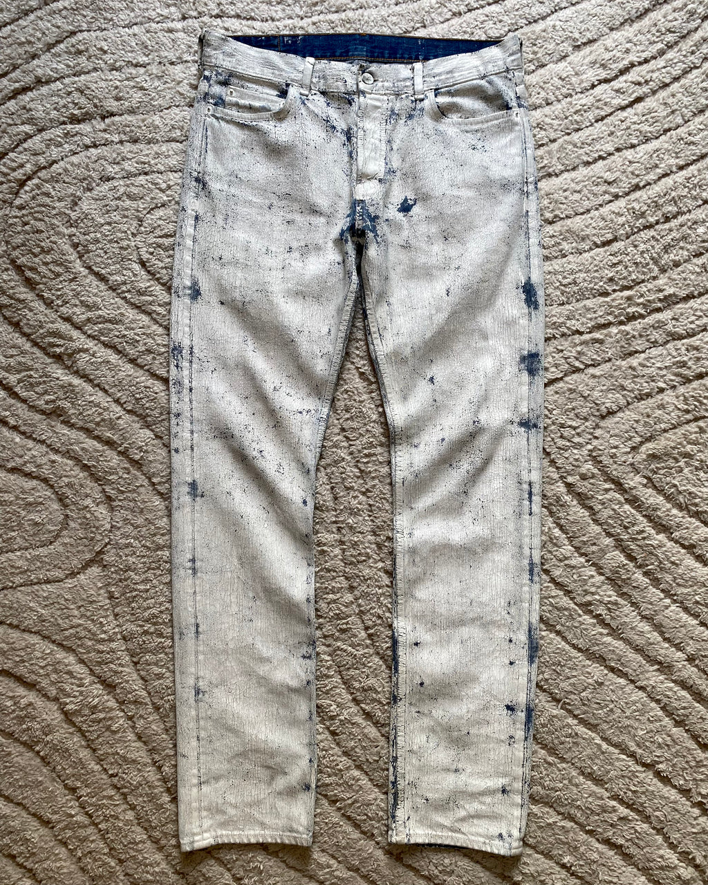 SS04 Maison Margiela x H&M White Painted Jeans RE-EDITION (M)