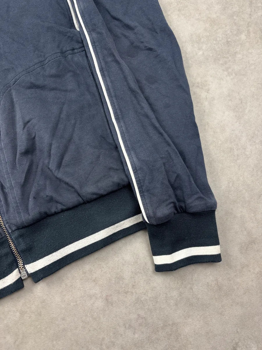 2000s Dolce & Gabbana Navy Logo Stripe Zip-Up Sweater DFpJcEjl 7