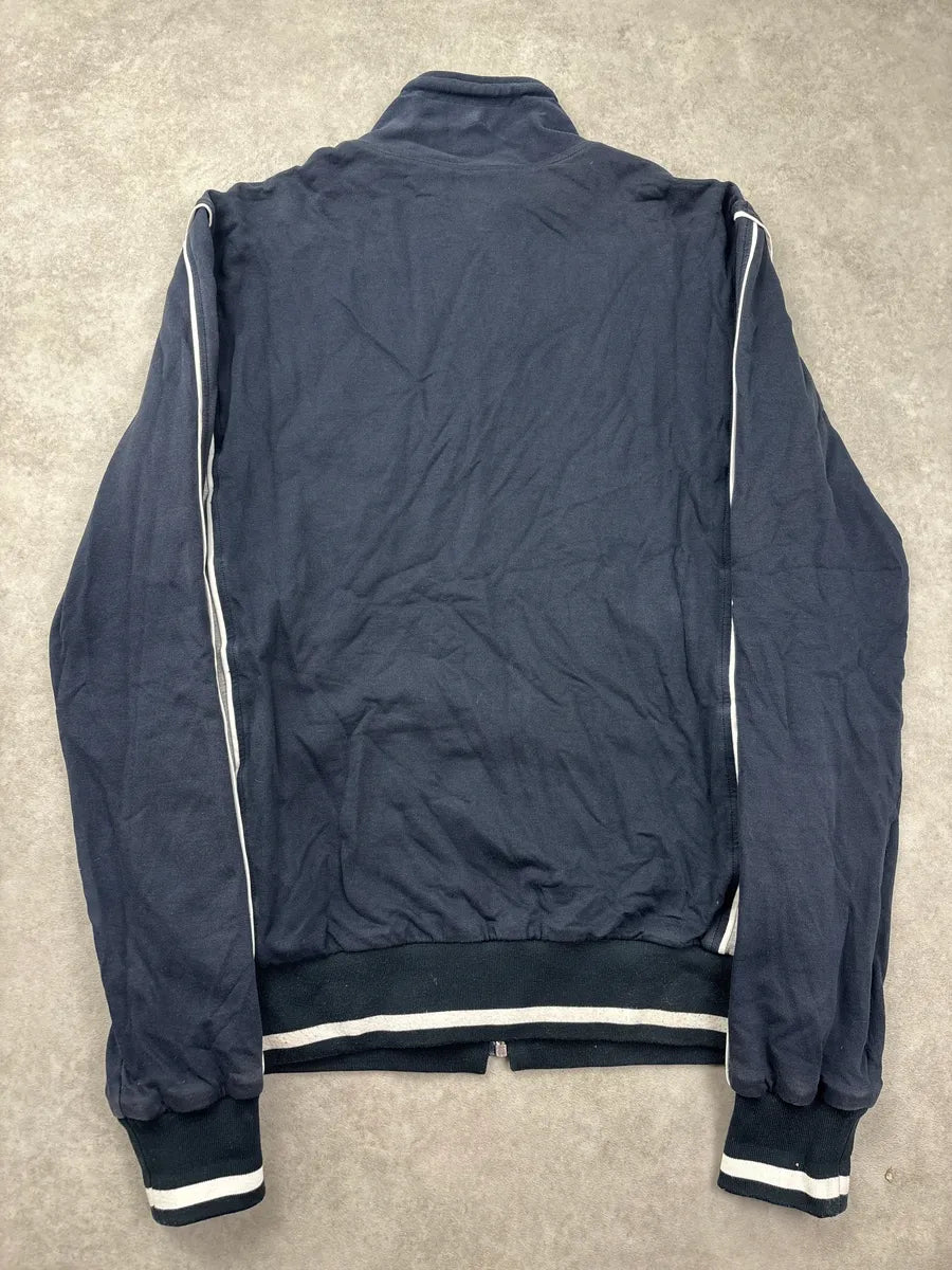 2000s Dolce & Gabbana Navy Logo Stripe Zip-Up Sweater DFpJcEjl 5