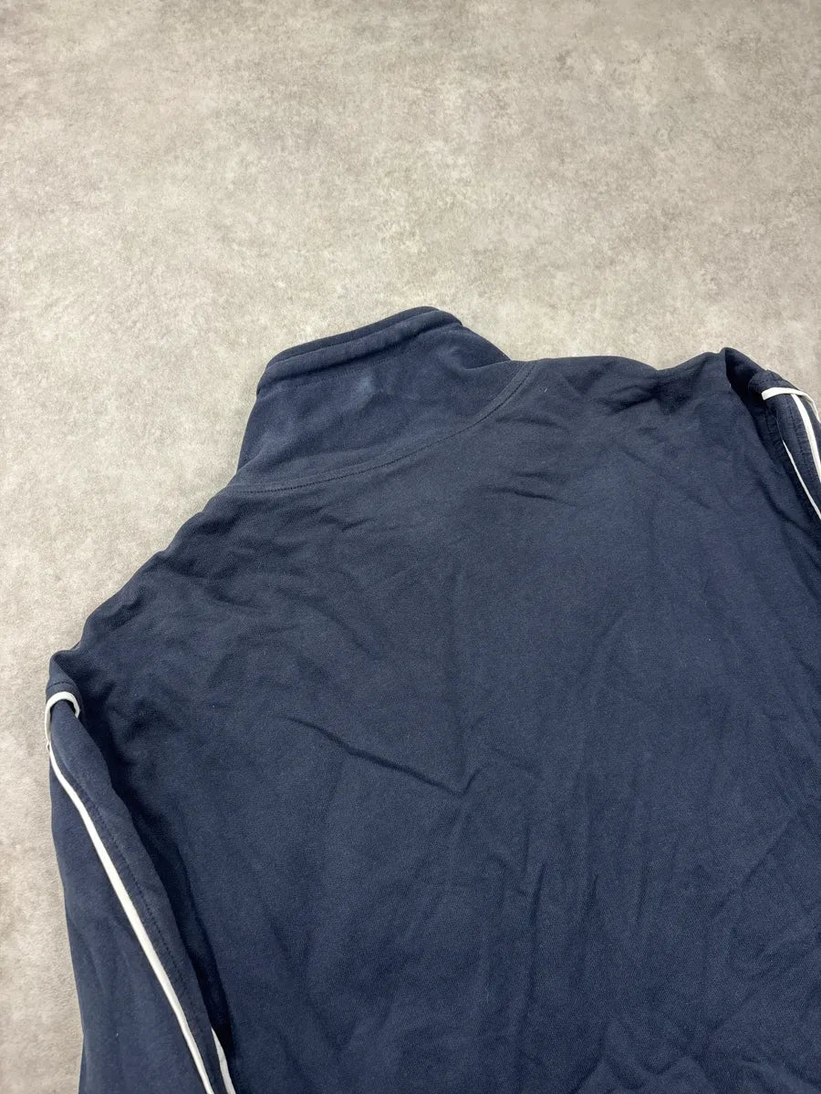 2000s Dolce & Gabbana Navy Logo Stripe Zip-Up Sweater DFpJcEjl 8