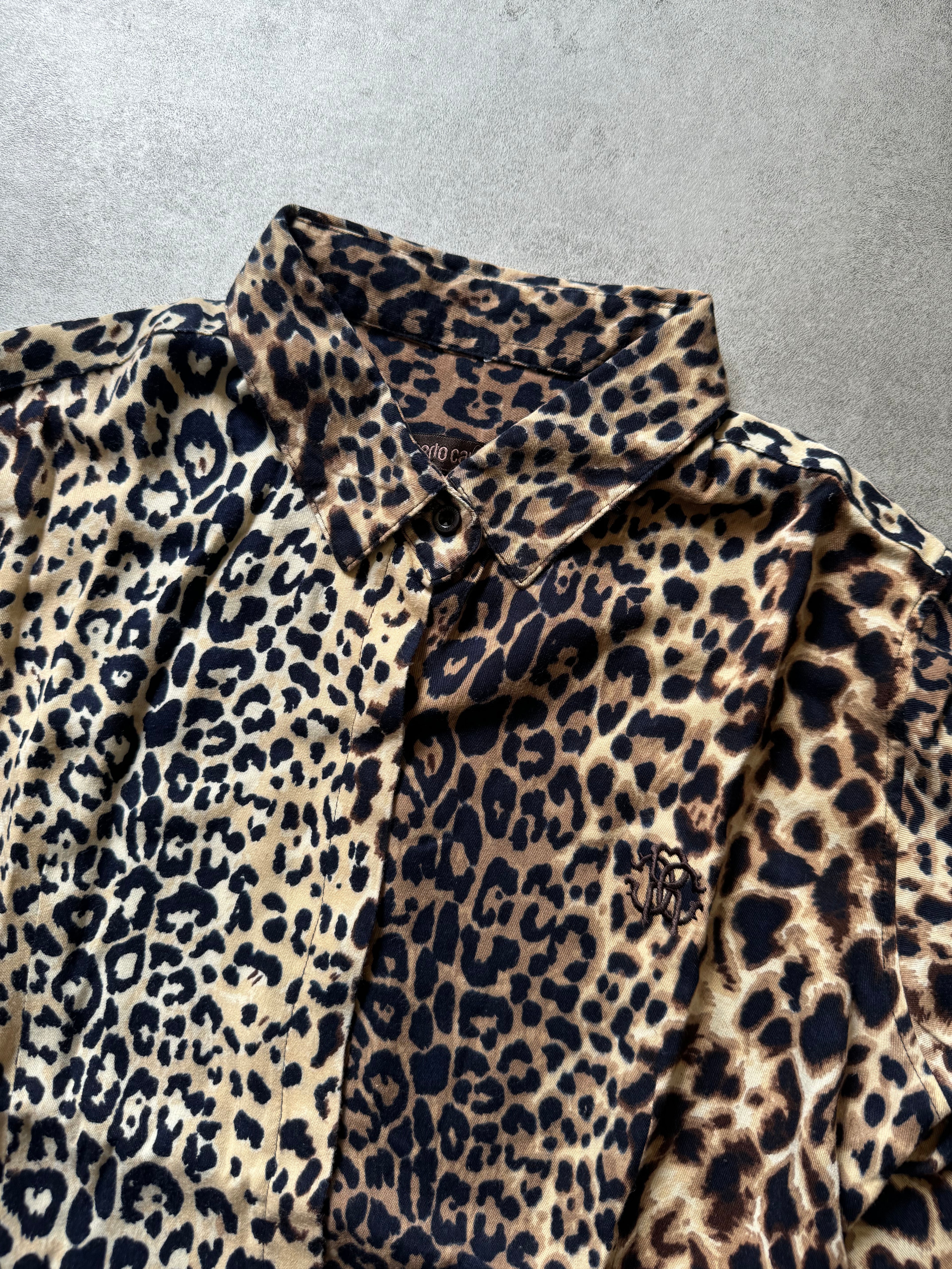 2000s Roberto Cavalli Jaguar Shirt (S) - 6