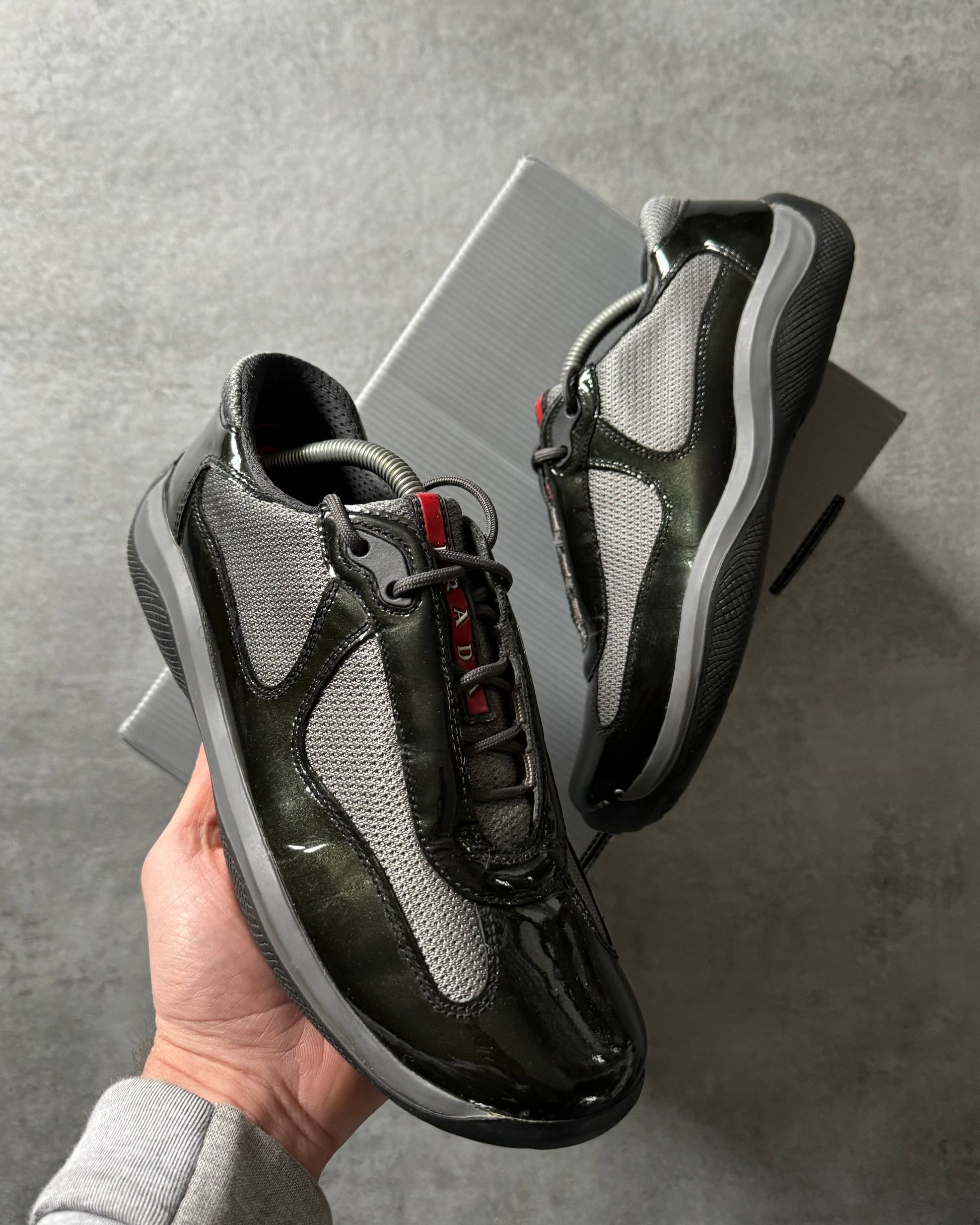 Prada America's Cup Olive Satin (40,5) - 1