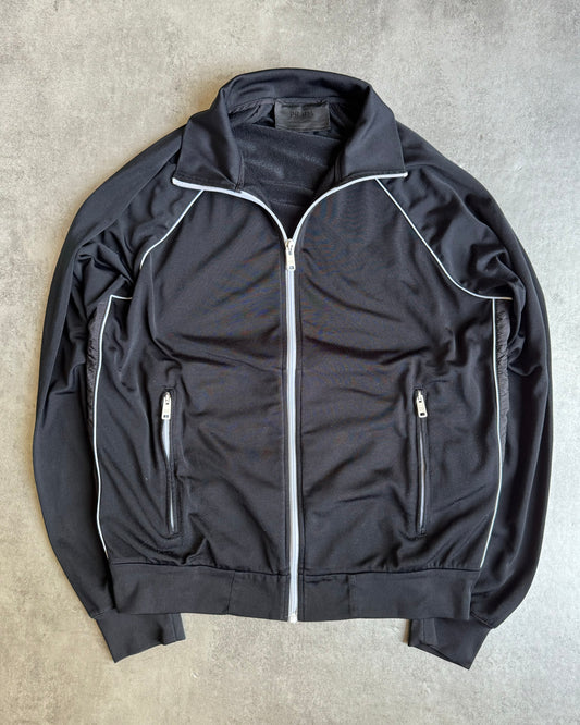 AW2018 Prada Black Tech Zip-up Sweater (M) - 1