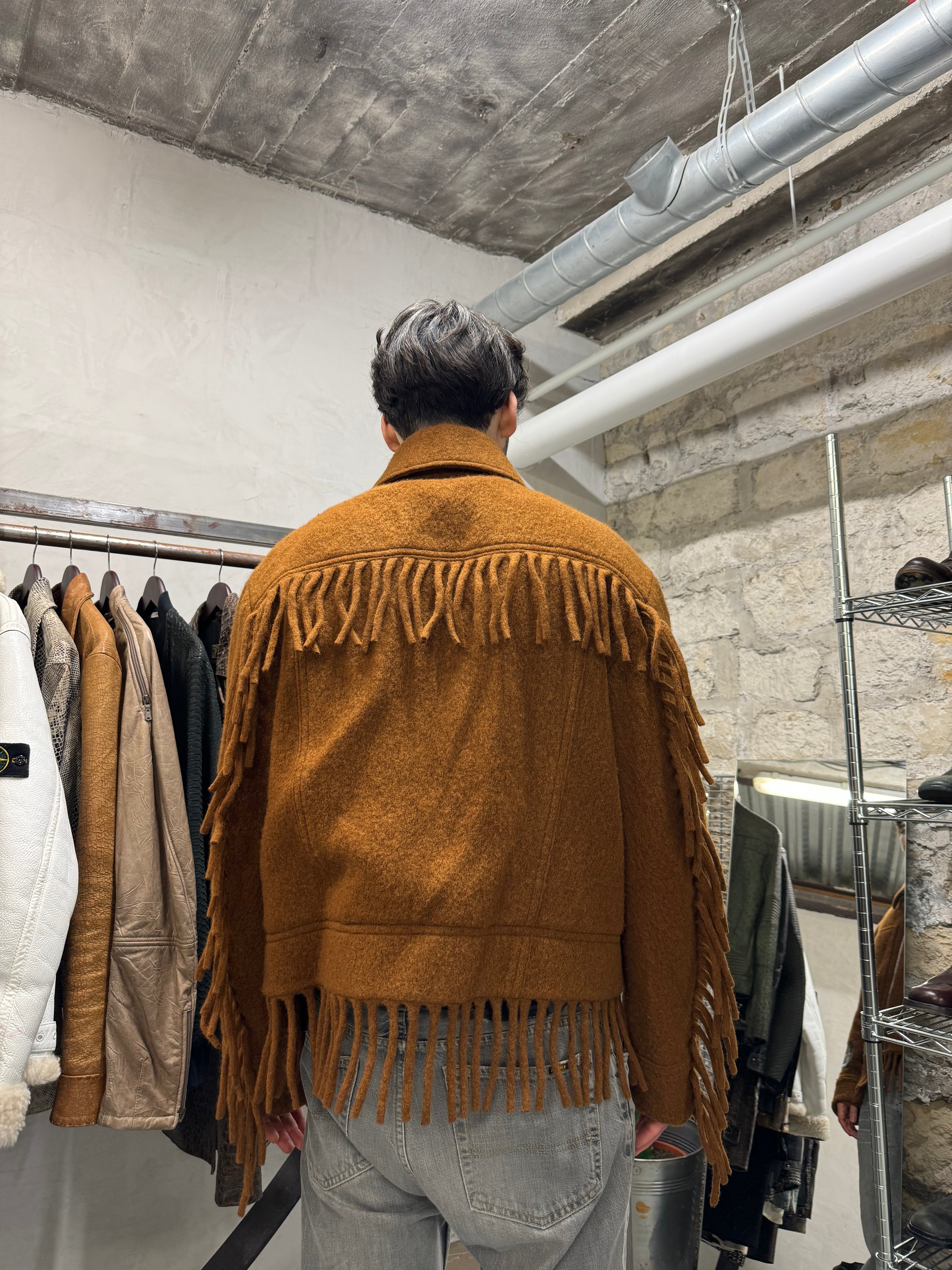 AW2021 Cavalli Cow-Boy Farwest Camel Coach Jacket (L) - 5