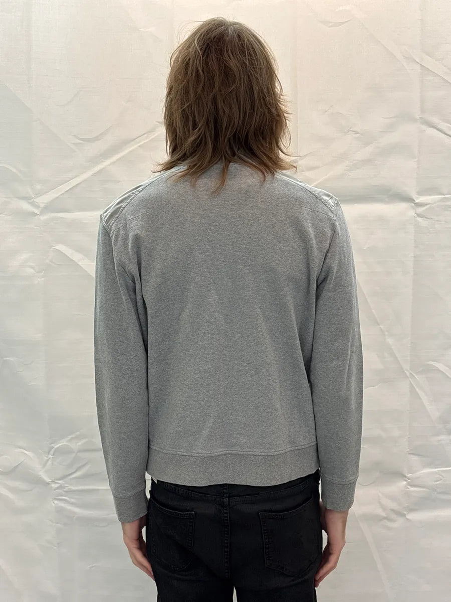 2000s Dior Grey Bee Embroidered Contrast Shoulder Sweater DaVJNATb 2