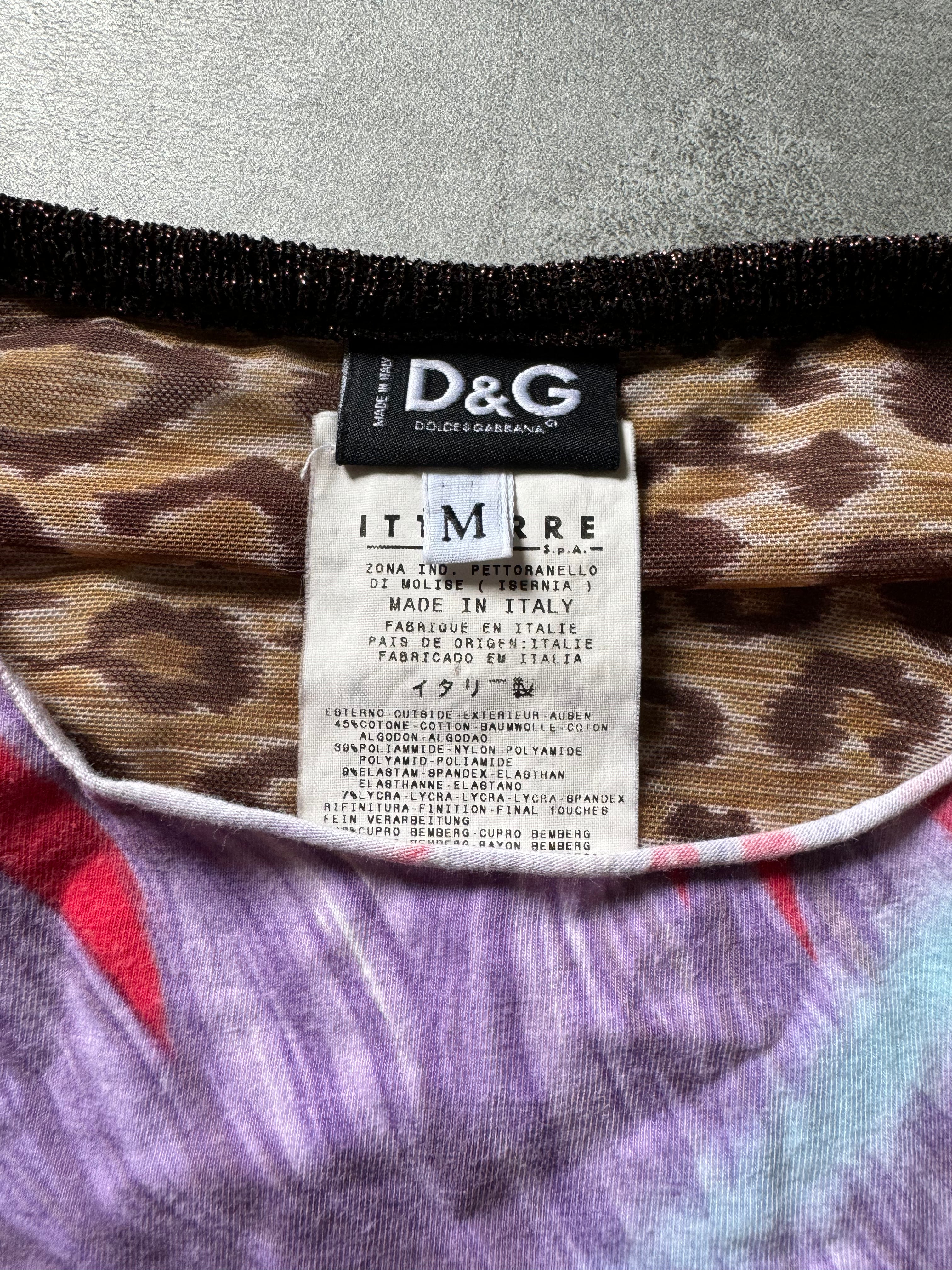 FW2001 Dolce & Gabbana Punk Face Jaguar Tank Topk  (XS) - 7