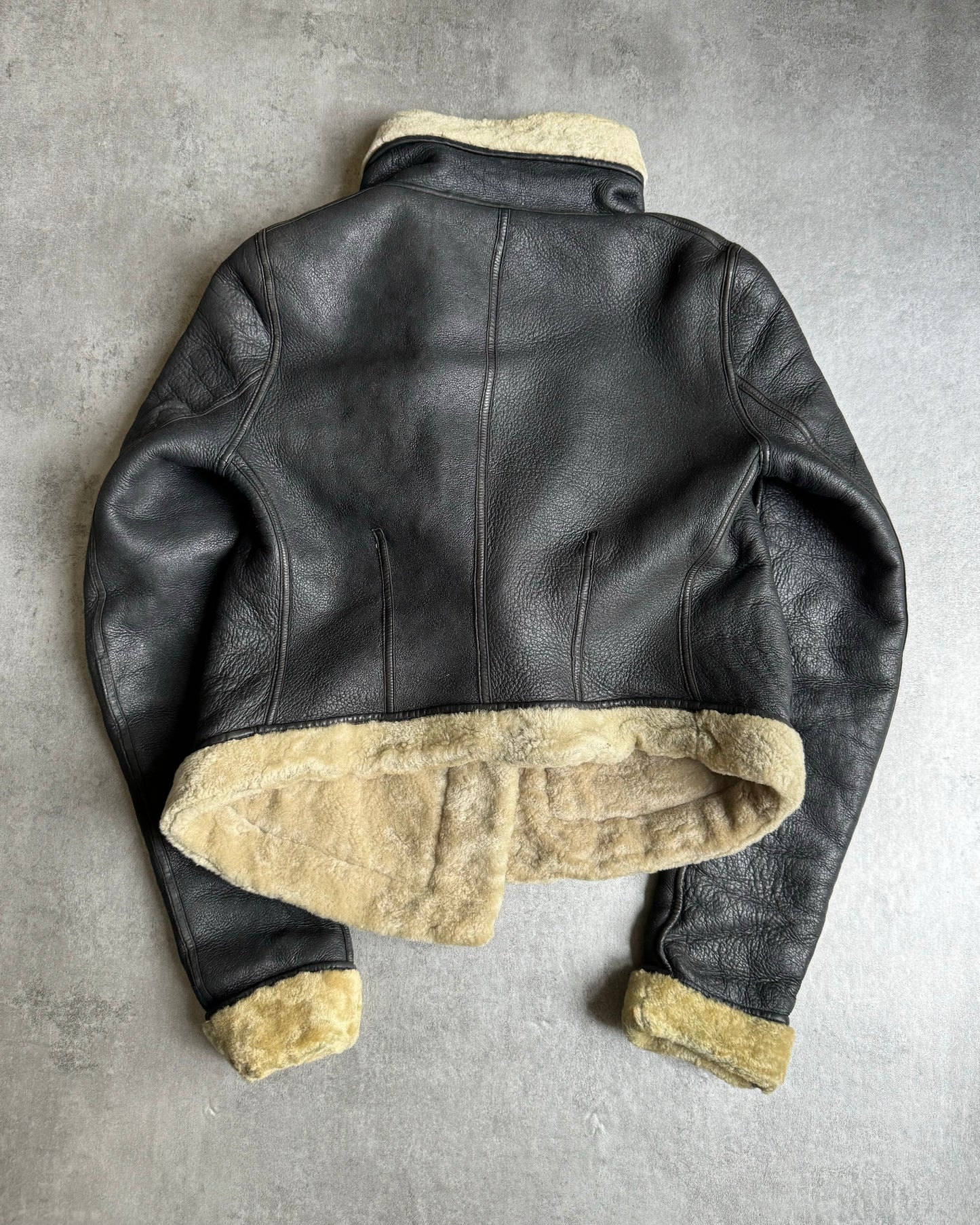 Rick Owens Shearling Asymmetrical Leather Jacket (XS) - 2