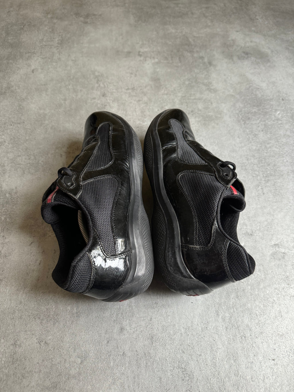 Prada America's Cup Black Satin Leather (44,5) - 4