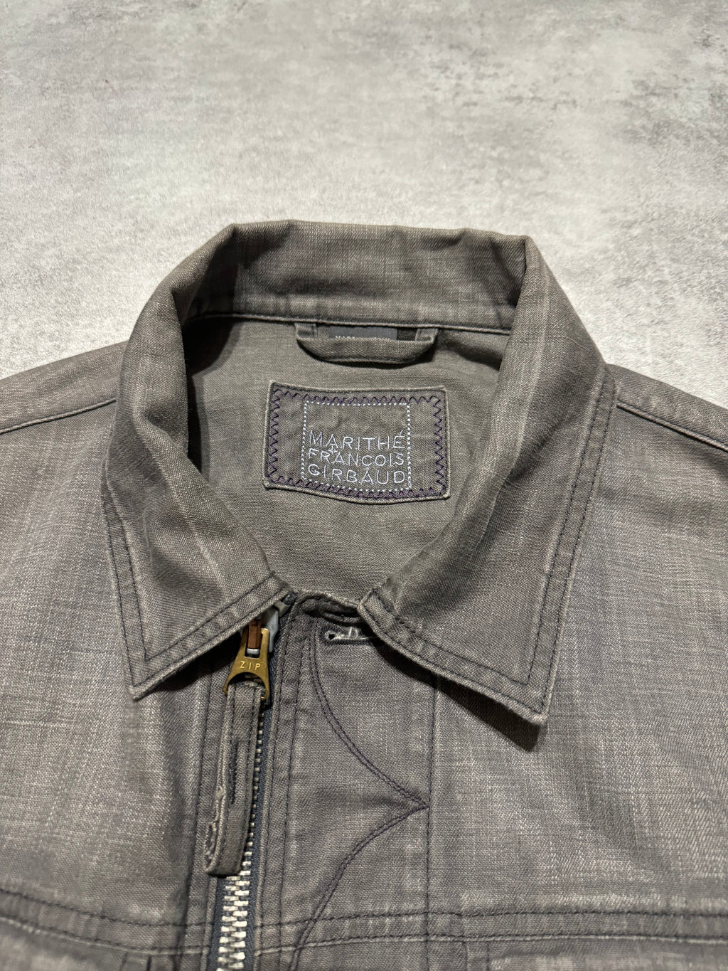 2000s Marithé + François Girbaud Grey Buttoned Jacket  (S) - 10