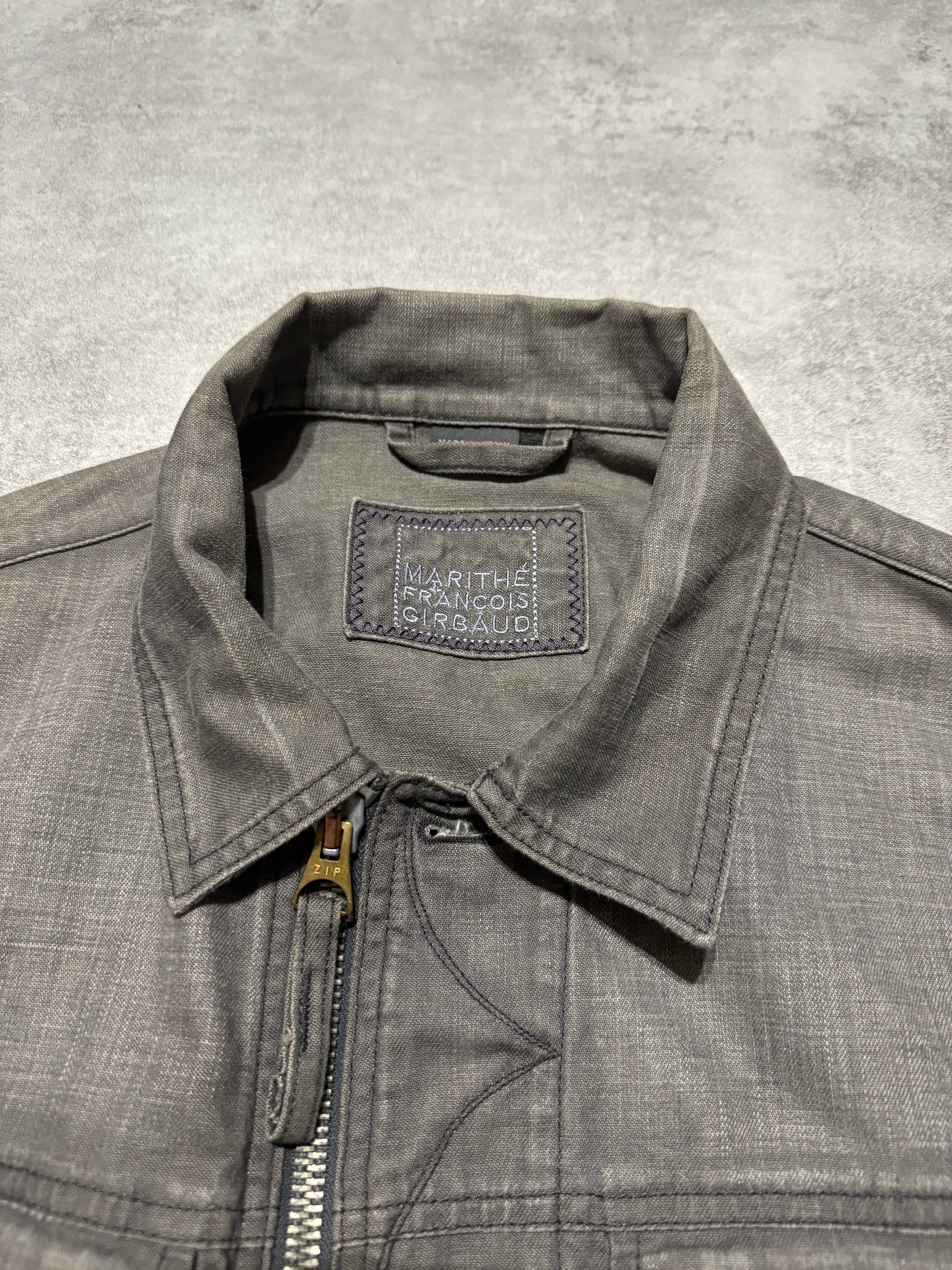 2000s Marithé + François Girbaud Grey Buttoned Jacket  (S) - 10