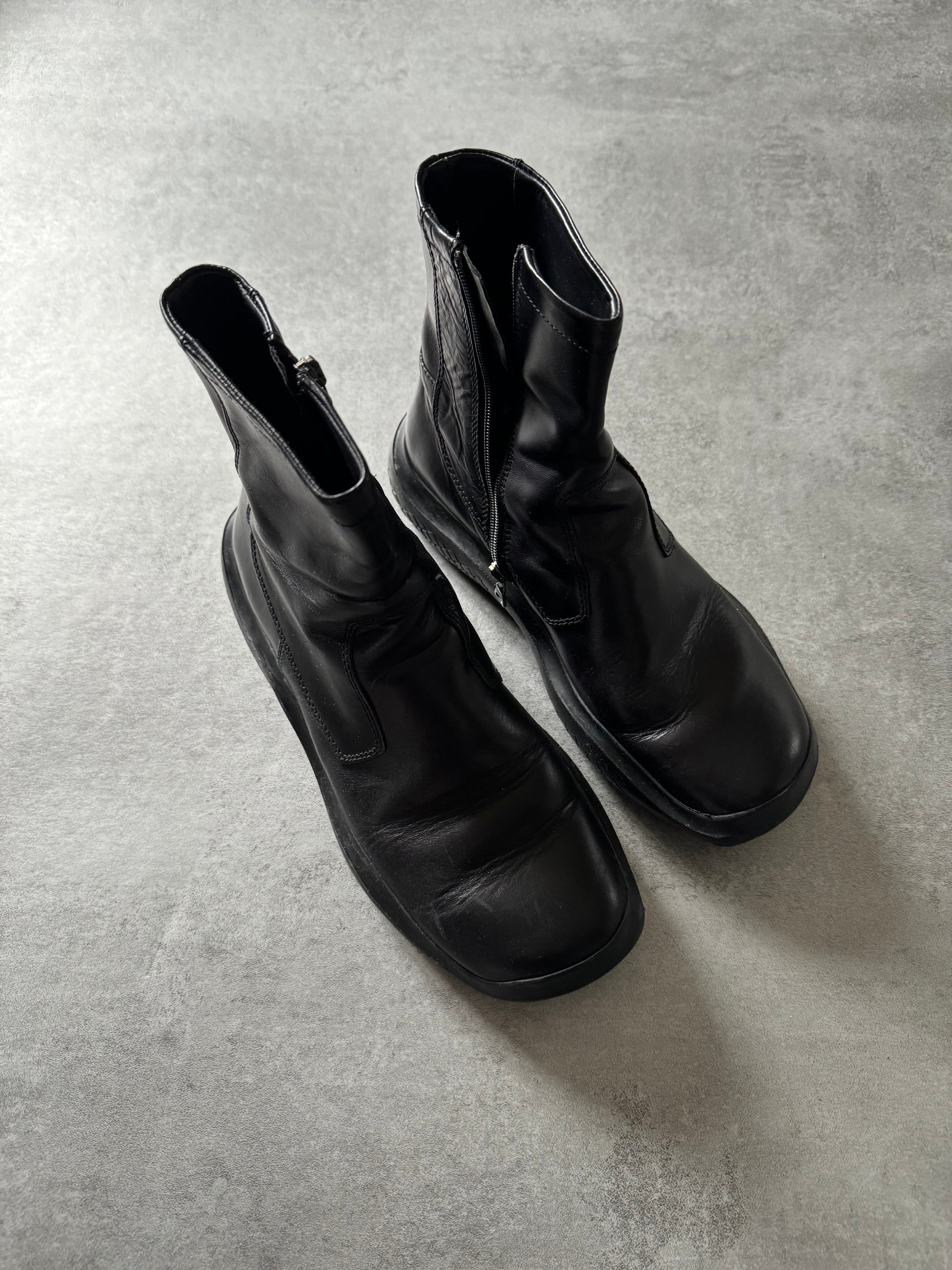 FW1999 Prada Ankle Vibram Leather Boots (39,5) - 4