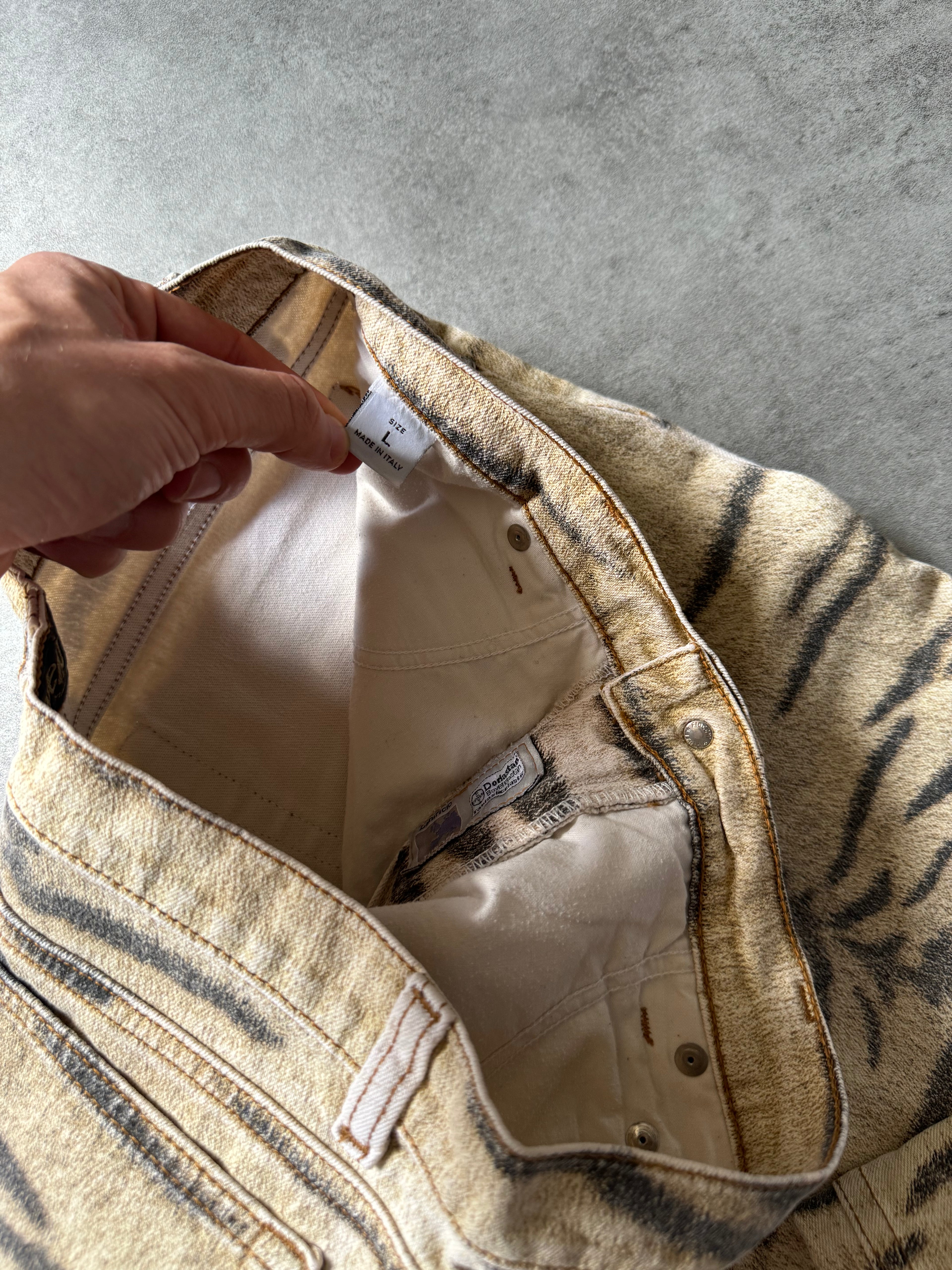 2000s Roberto Cavalli Safari Relaxed Pants  (M) - 8