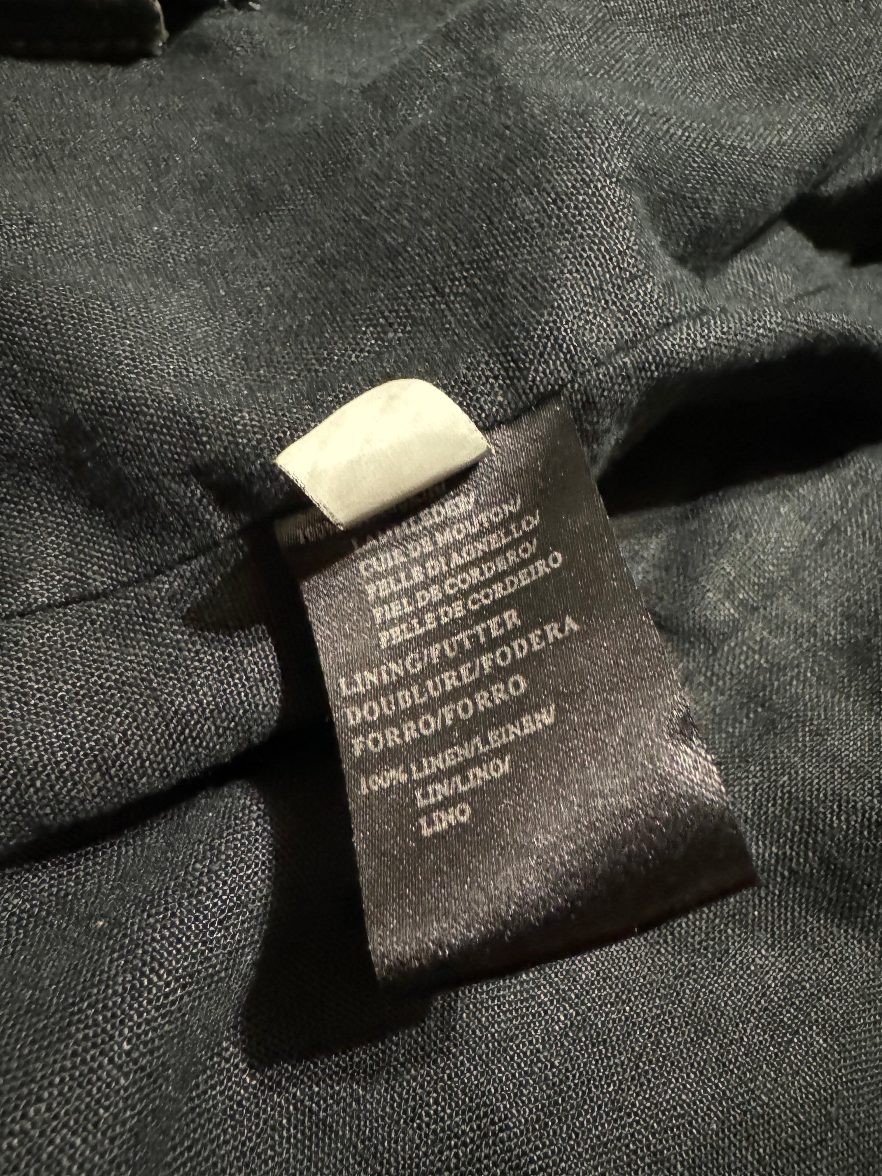 AW1998 Armani Collezioni Hooded Perfored Grey Leather Jacket (L) - 9