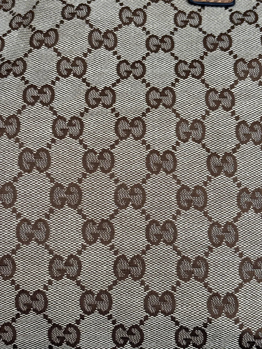 2000s Gucci Beige Brown Canvas GG Monogram Tassel Totebag DtulNKcJ 6