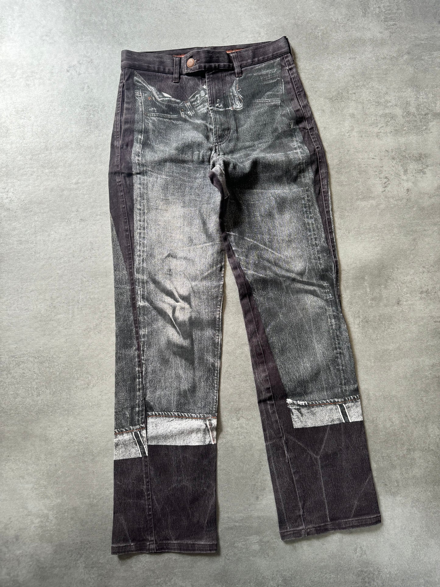AW1997 Jean Paul Gaultier Trompe L'Oeil Jeans (S) - 4