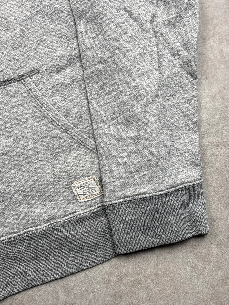 2010s Ralph Lauren Denim & Supply Grey American Flag Zip-Up Hoodie DxlUszAo 8