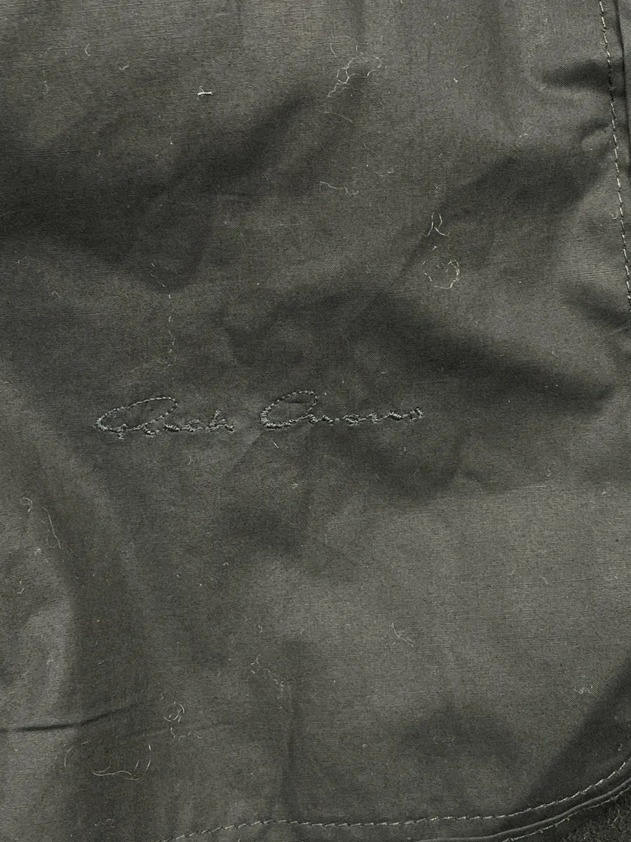 AW2013 Rick Owens Black Wool Asymmetric Funnel Neck Long Coat DyCVeUYr 11