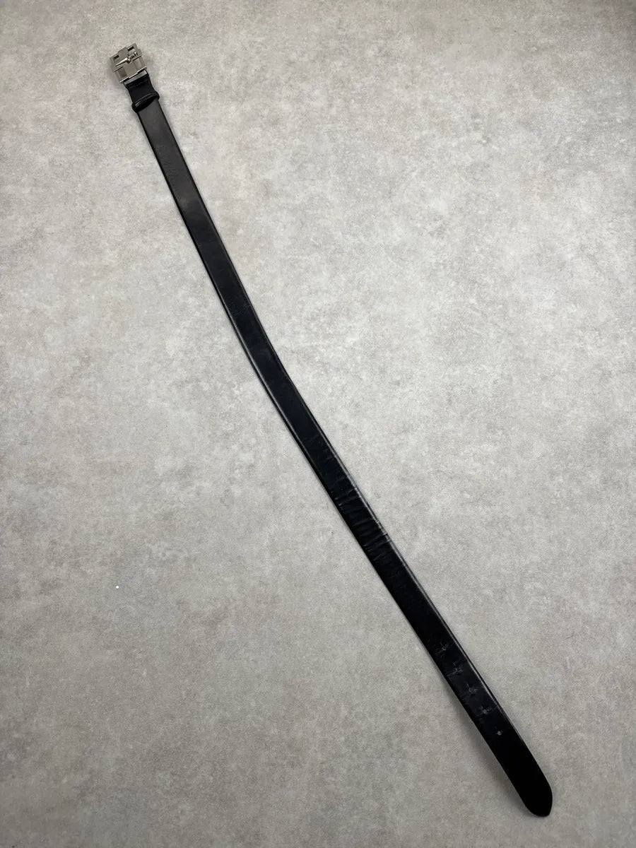 Cesare Paciotti Black Leather Dagger Buckle Belt DzgaWZBF 7