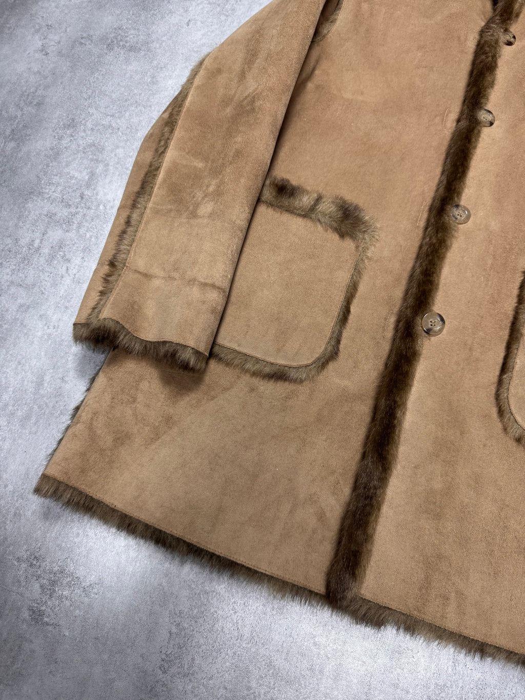 1990s Balmain Faux Fur Reversible Jacket