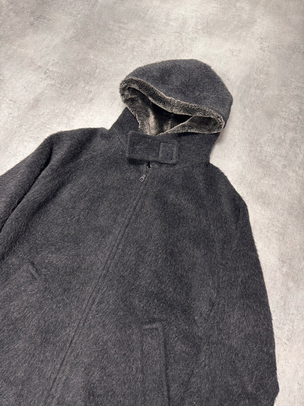 FW2014 Emporio Armani Wool Mohair Grey Jacket