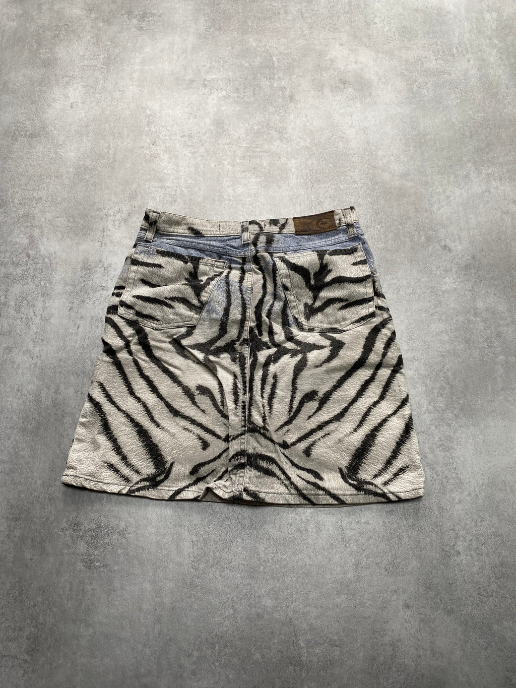 Just Cavalli Zebra Effect Skirt