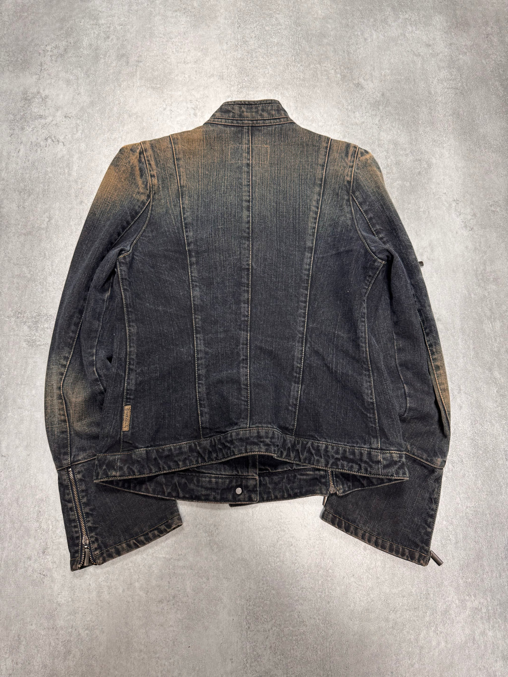 2000s Armani Samurai Faded Denim Jacket