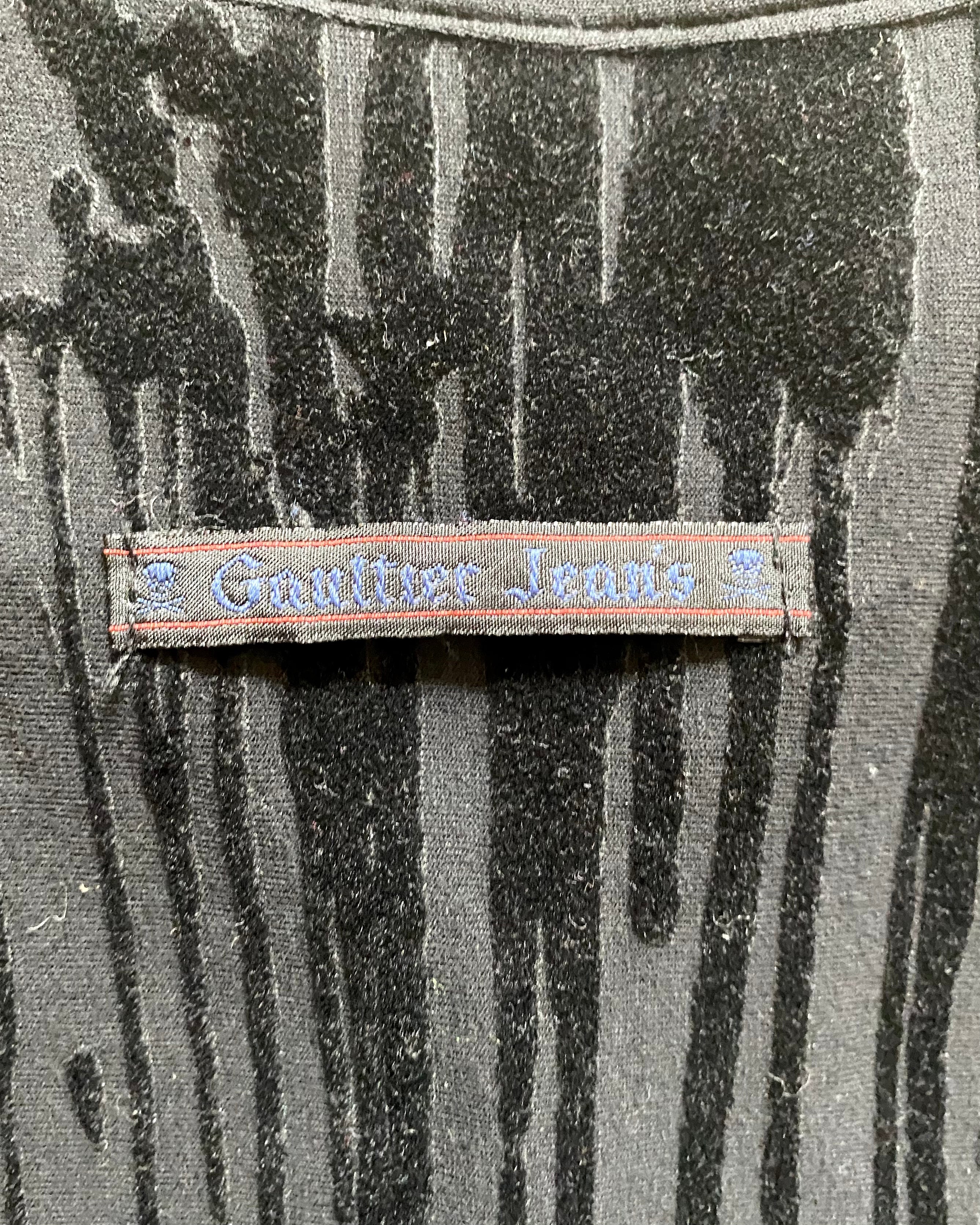 AW98 Jean Paul Gaultier Velvet Blood Drip Shirt (XS)