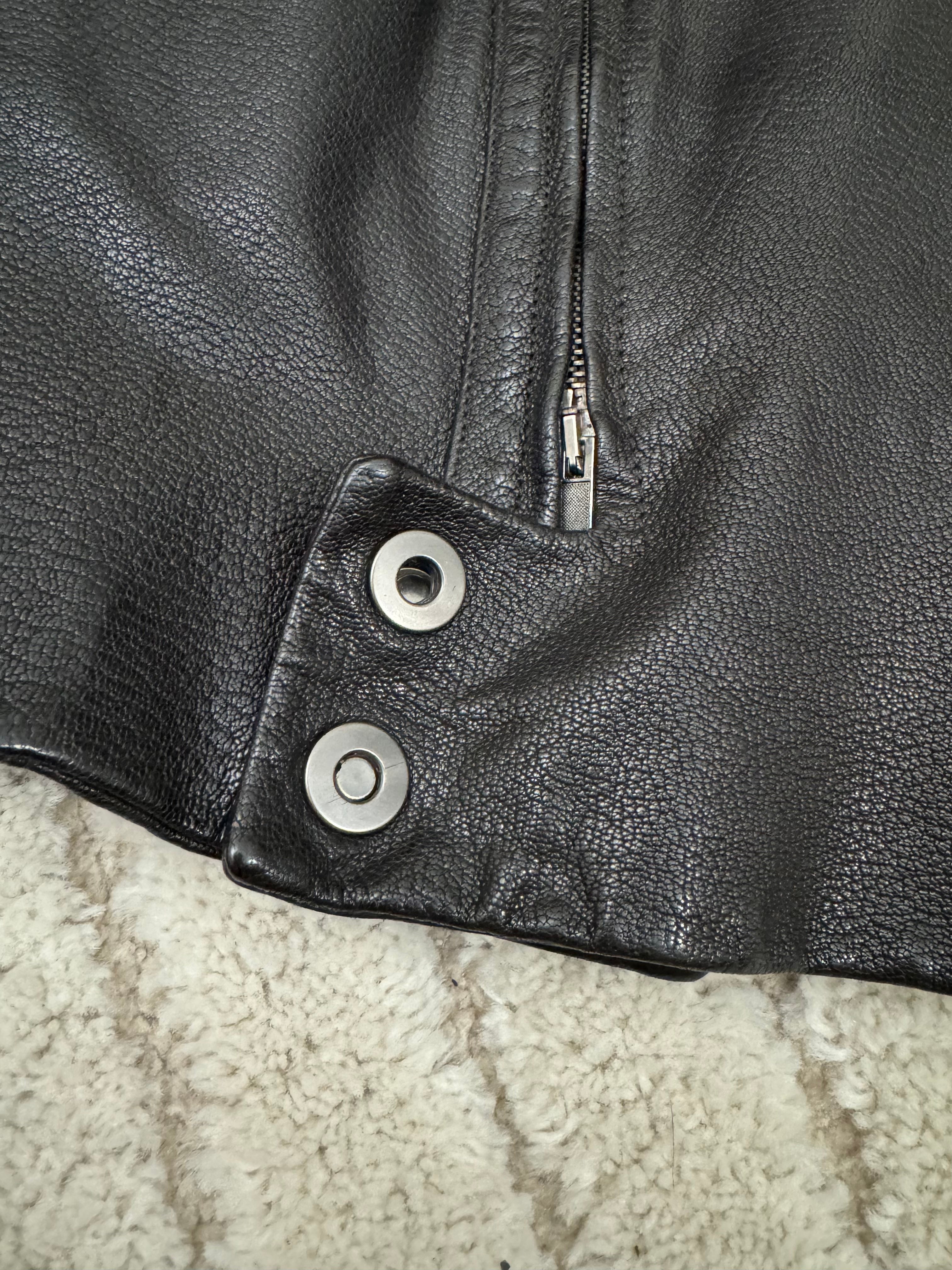 2008FW エンポリオ アルマーニ バウハウス レザージャケット (S/M)