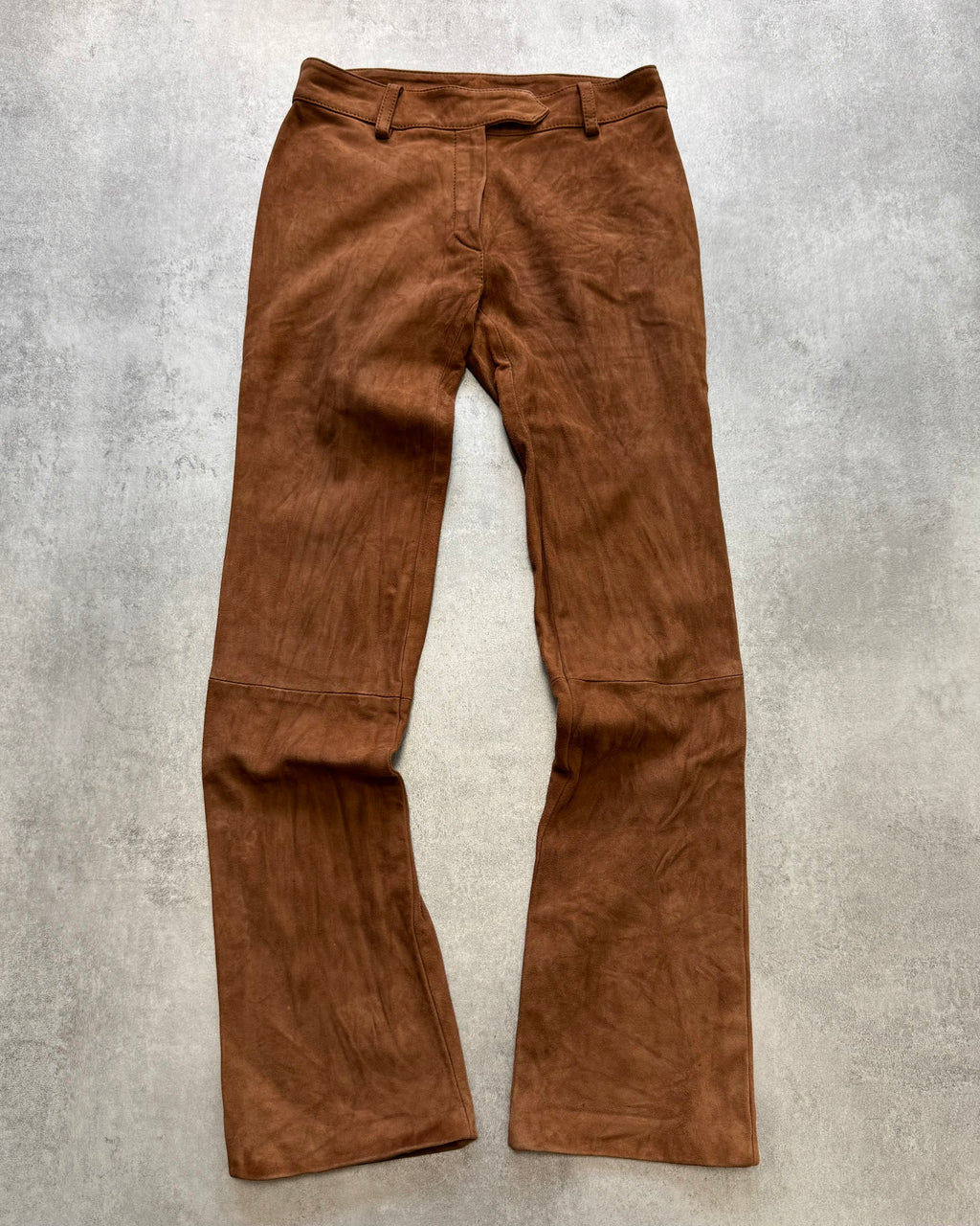 1990s Dolce & Gabbana Clay Suede Biker Pants (XS)