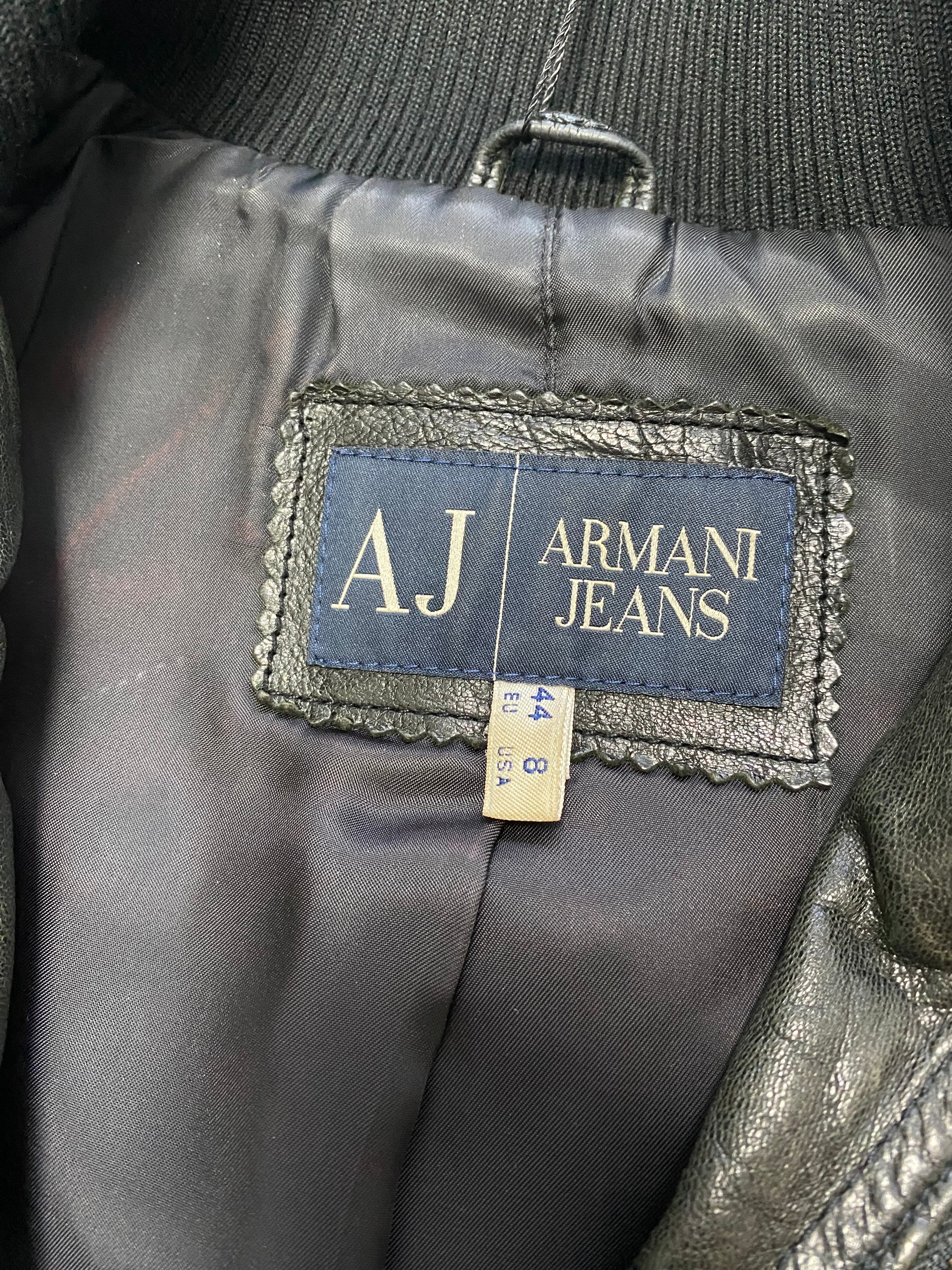 Armani Deep Forest Leather Jacket